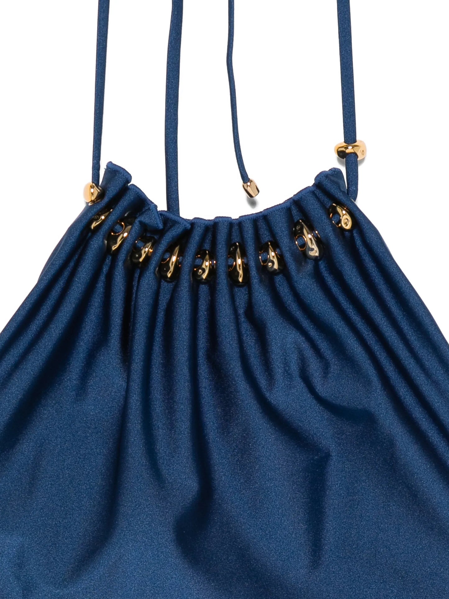 Aster gathered bead swimsuit