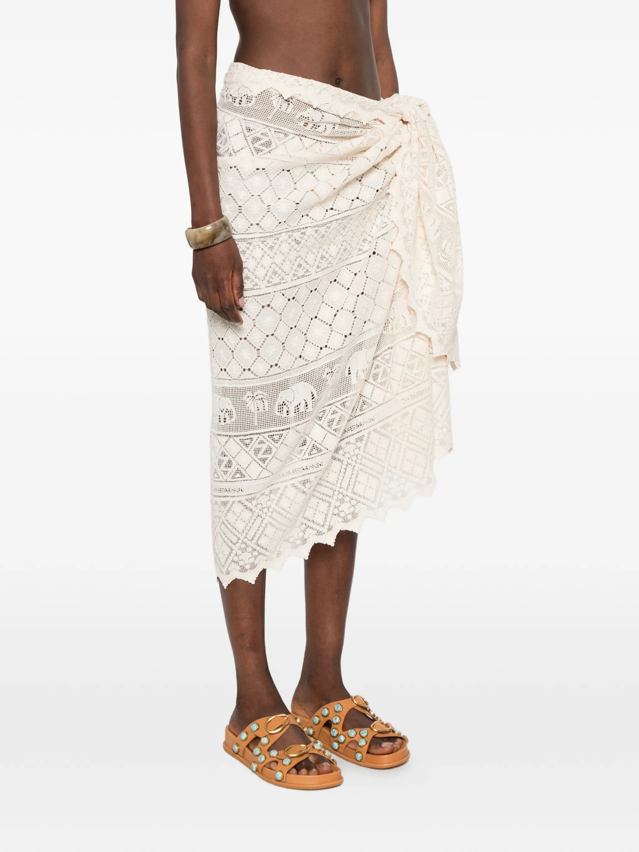 crochet-knit sarong