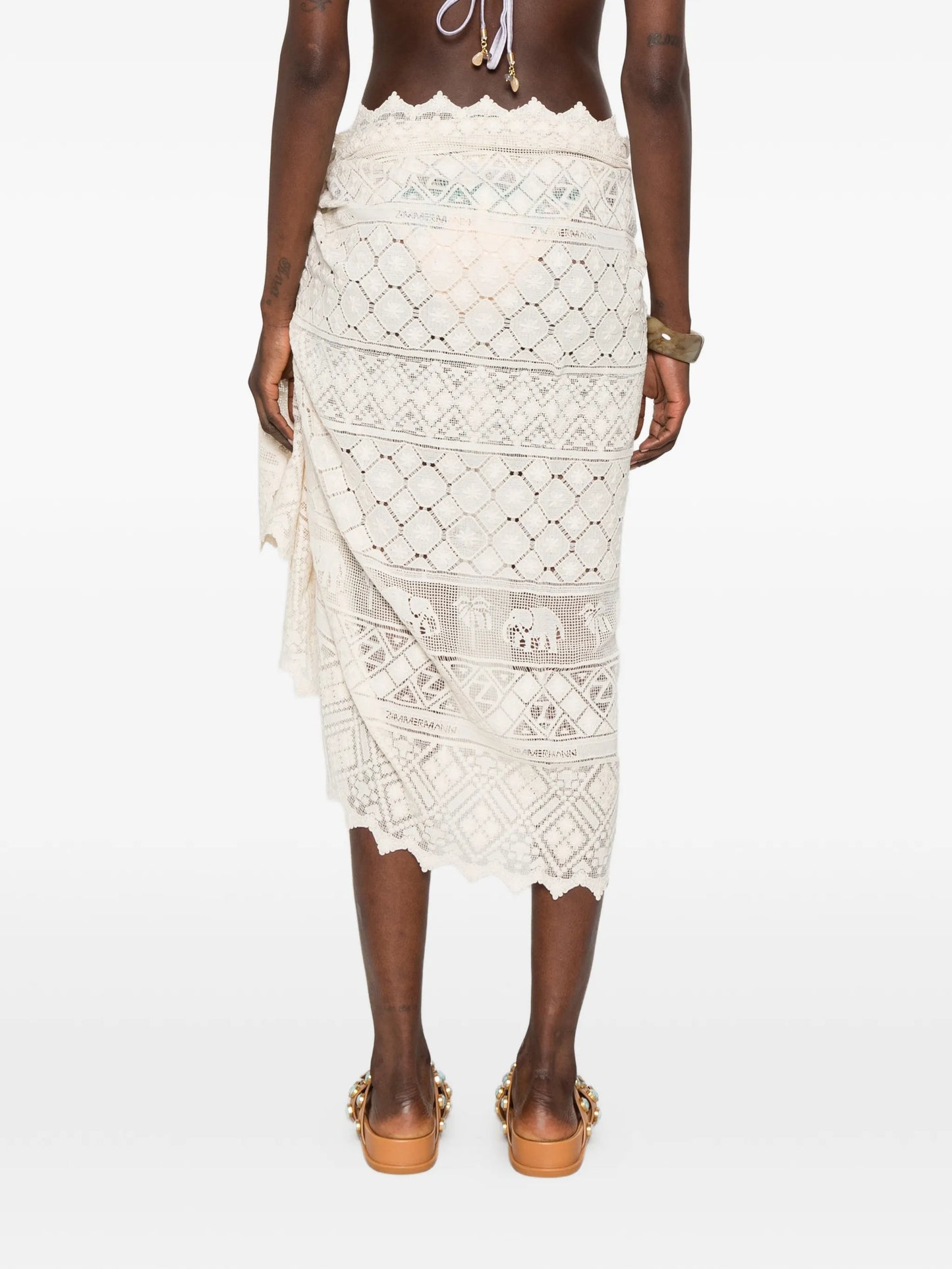 crochet-knit sarong