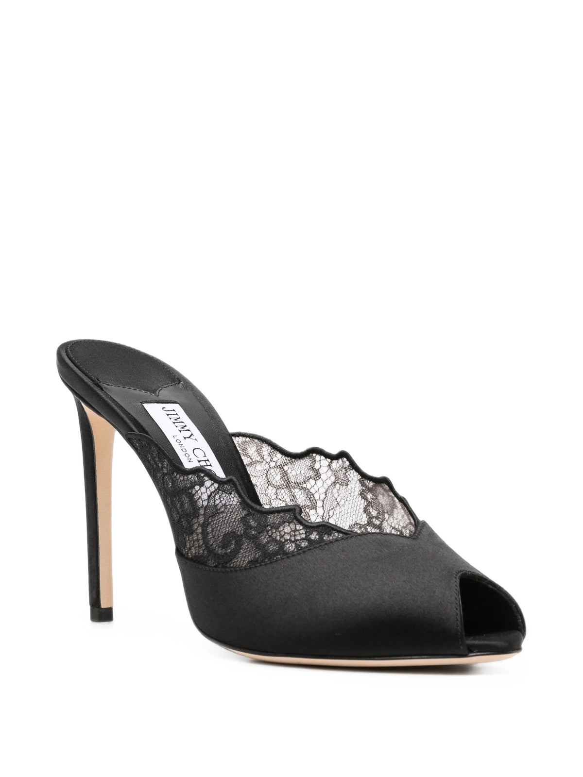 Brigitte lace peep-toe sandals