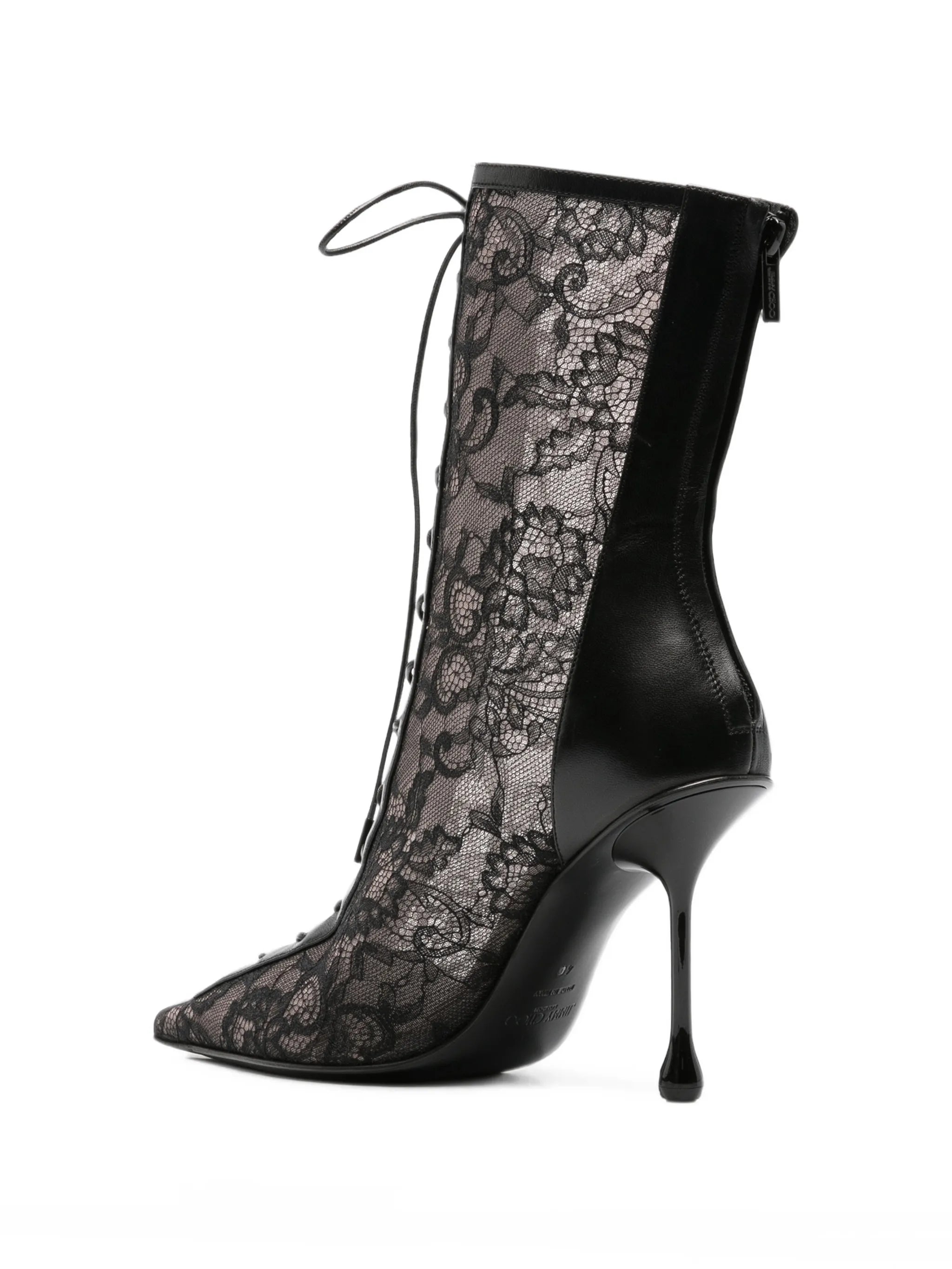 Scarlett lace-up heeled boots