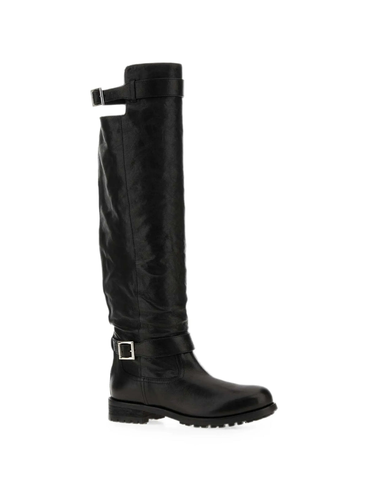 Biker knee boots