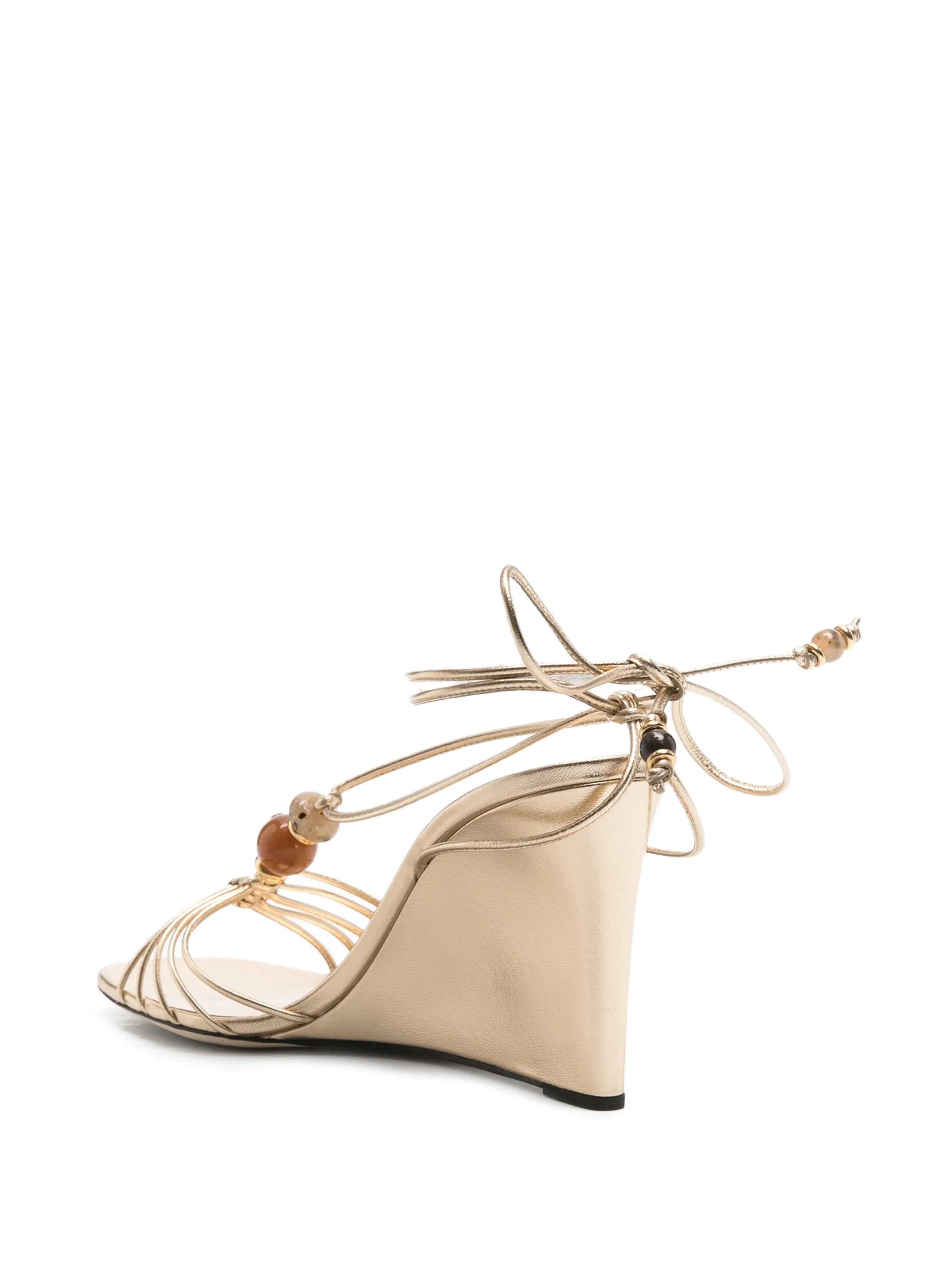 Lova Wedge 85 bead-embellished sandals