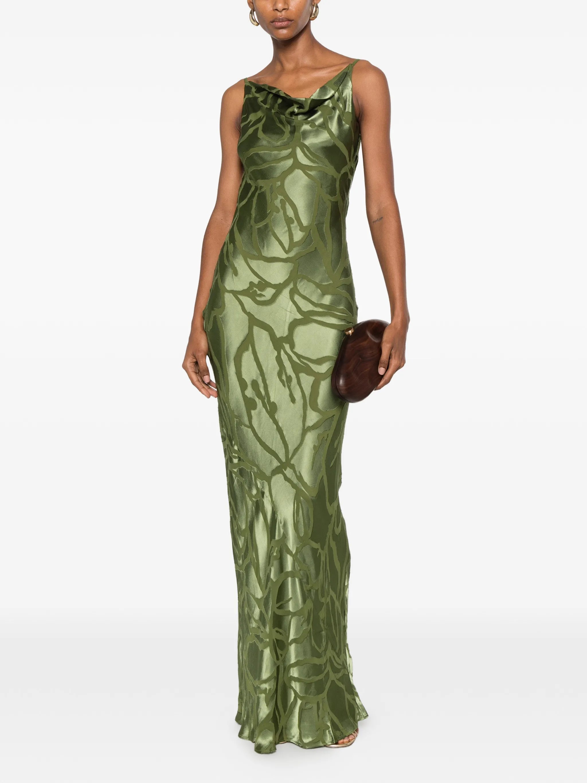 Ali cowl-neck maxi dress