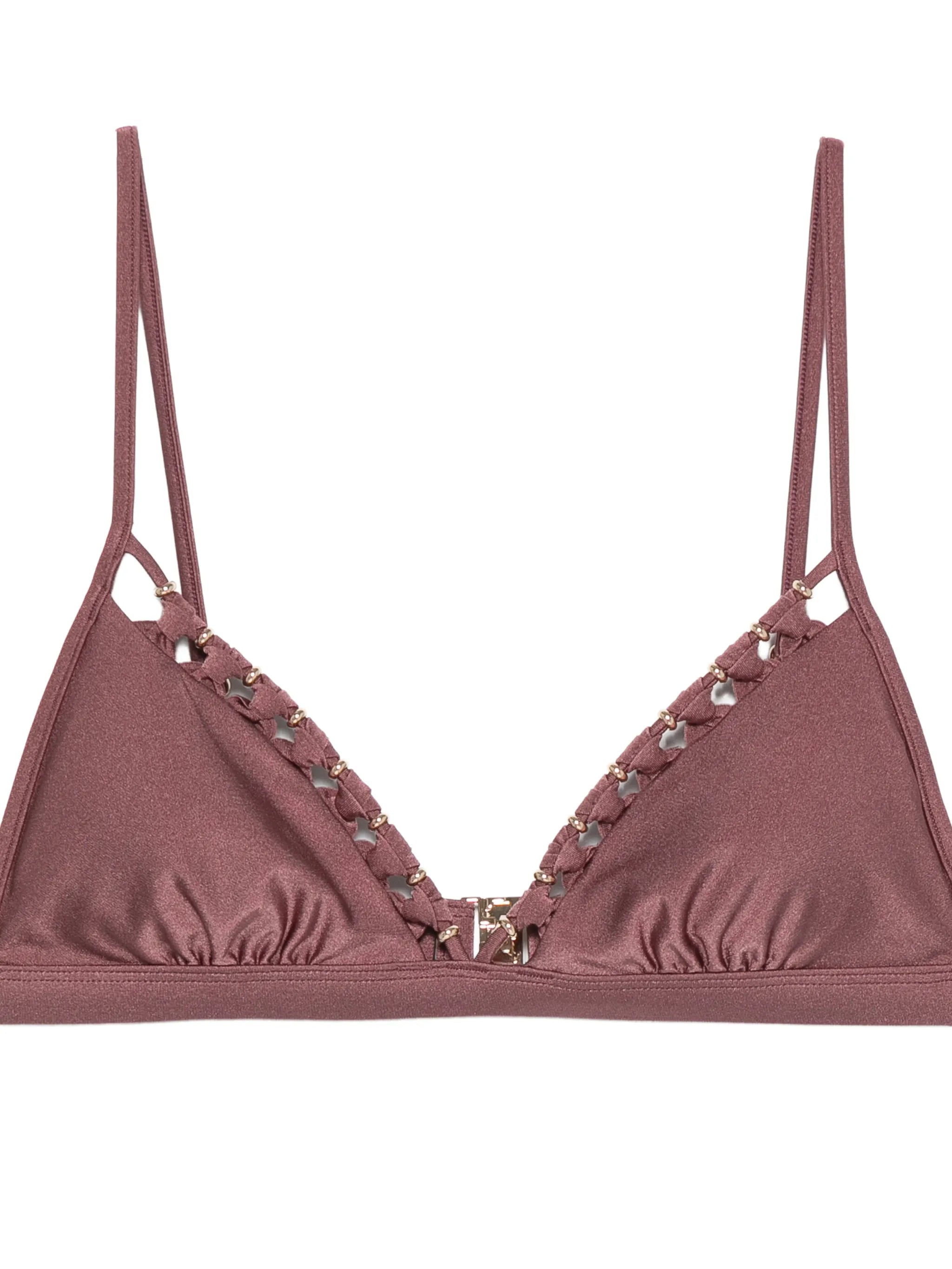 Aster bead detail bikini top