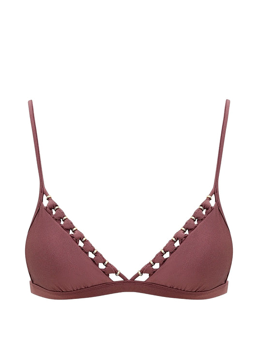 Aster bead detail bikini top