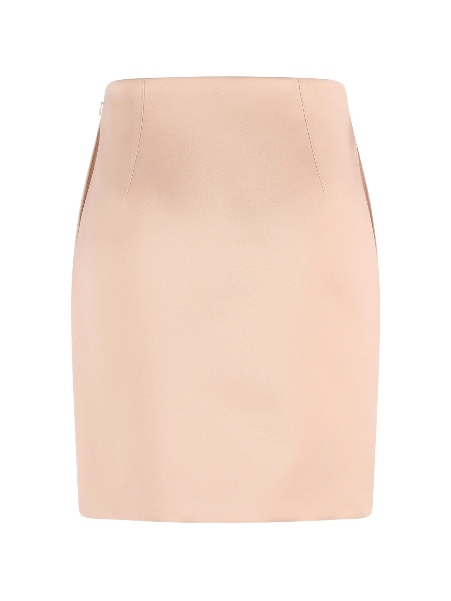 vertical stitching mini skirt