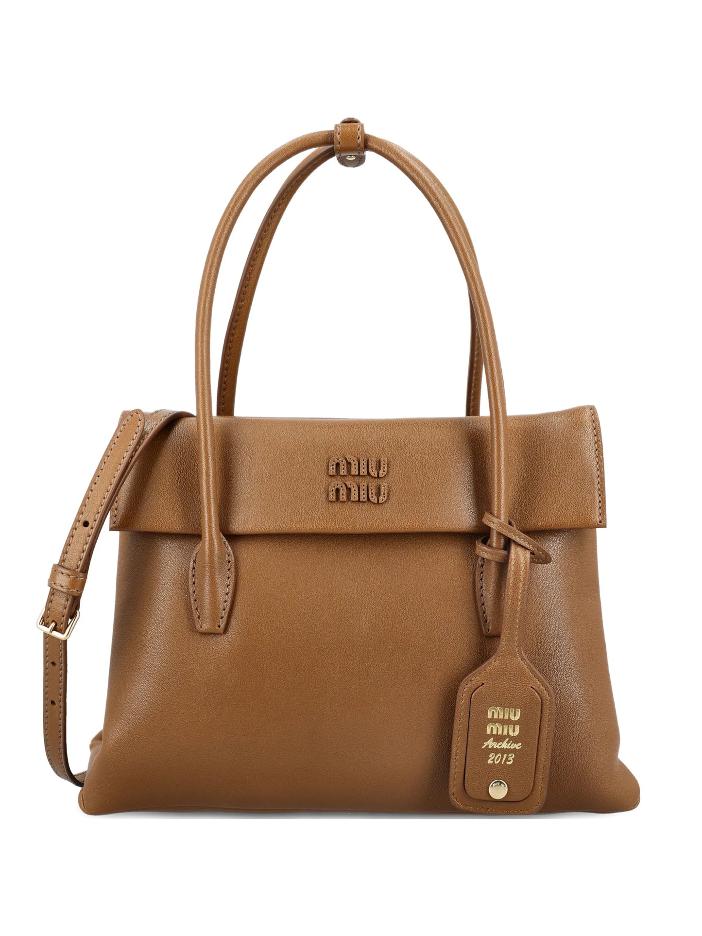 Solitaire leather tote bag