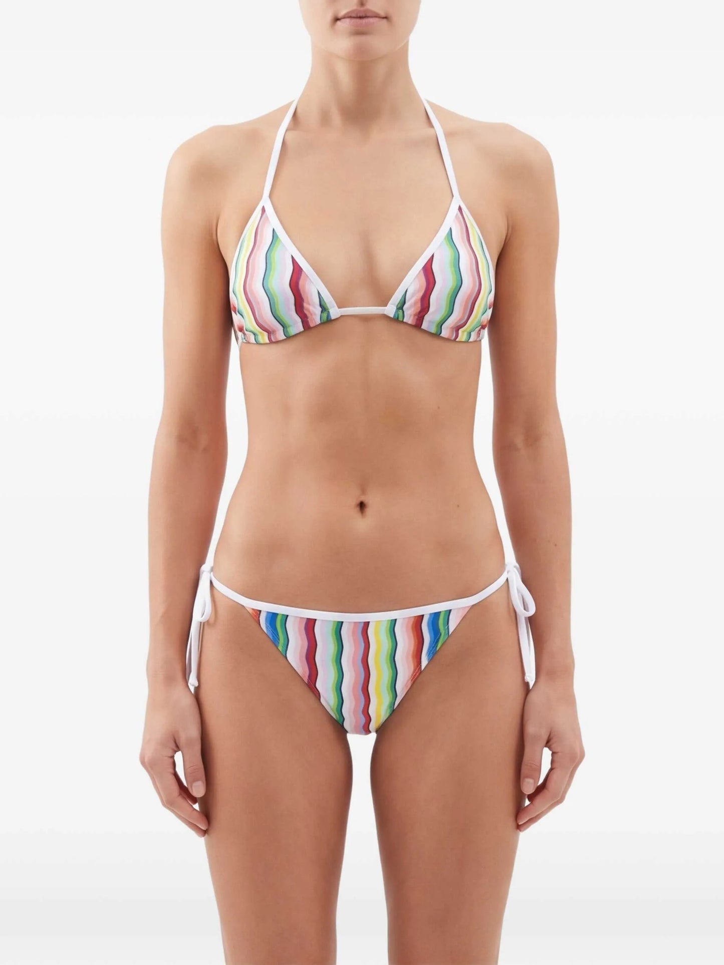 tie-side striped bikini
