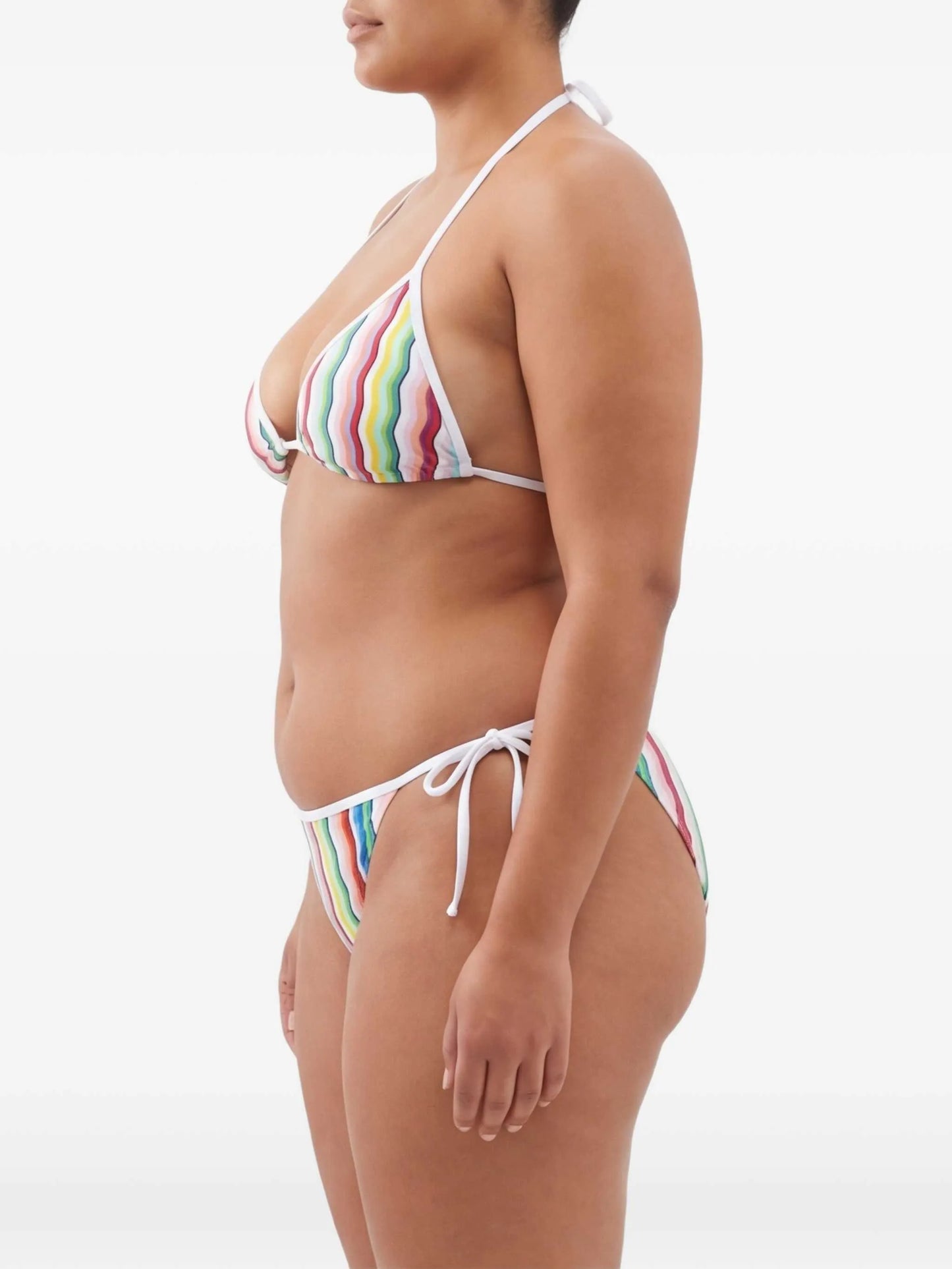 tie-side striped bikini