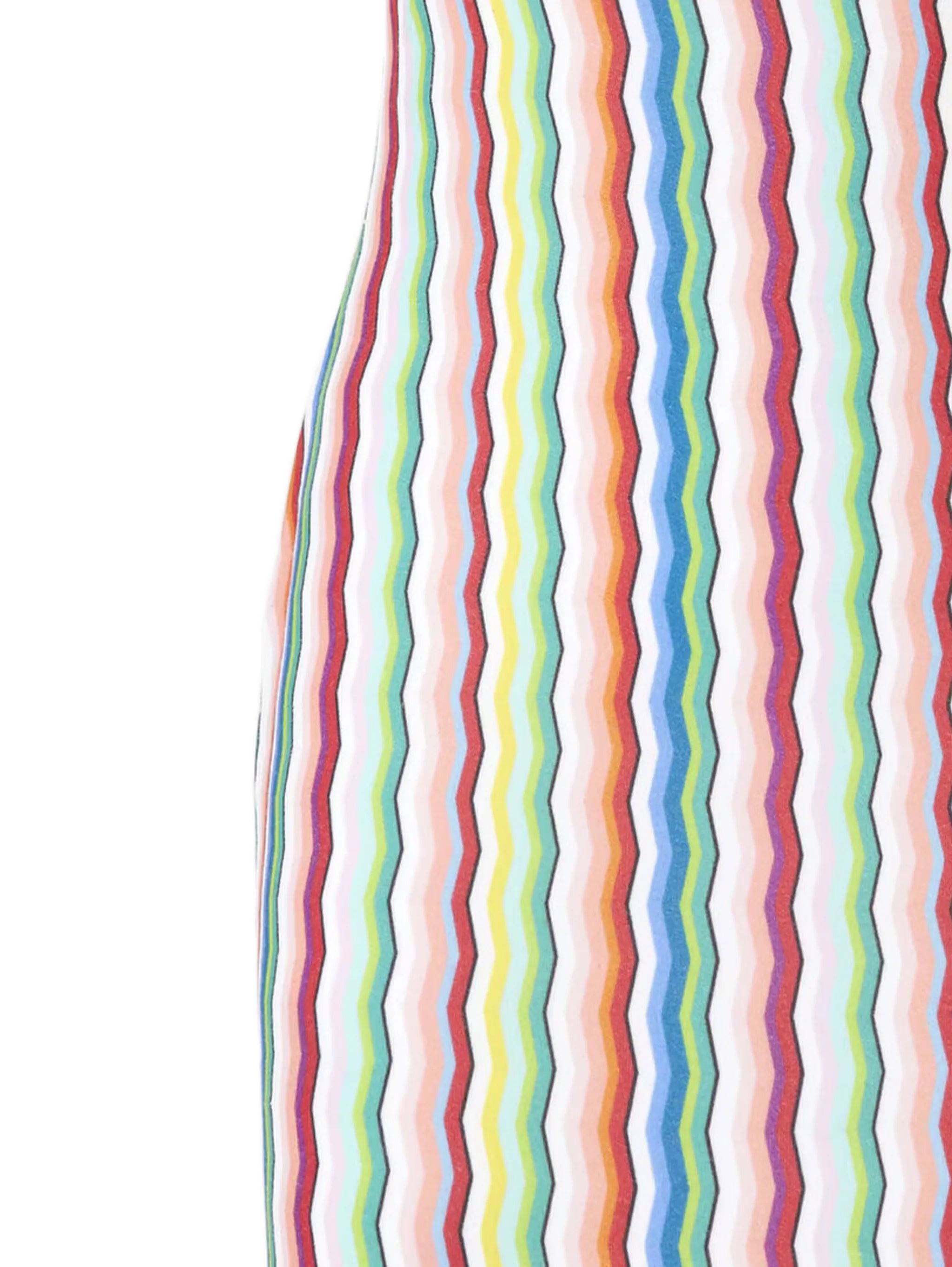 zigzag-pattern mini dress