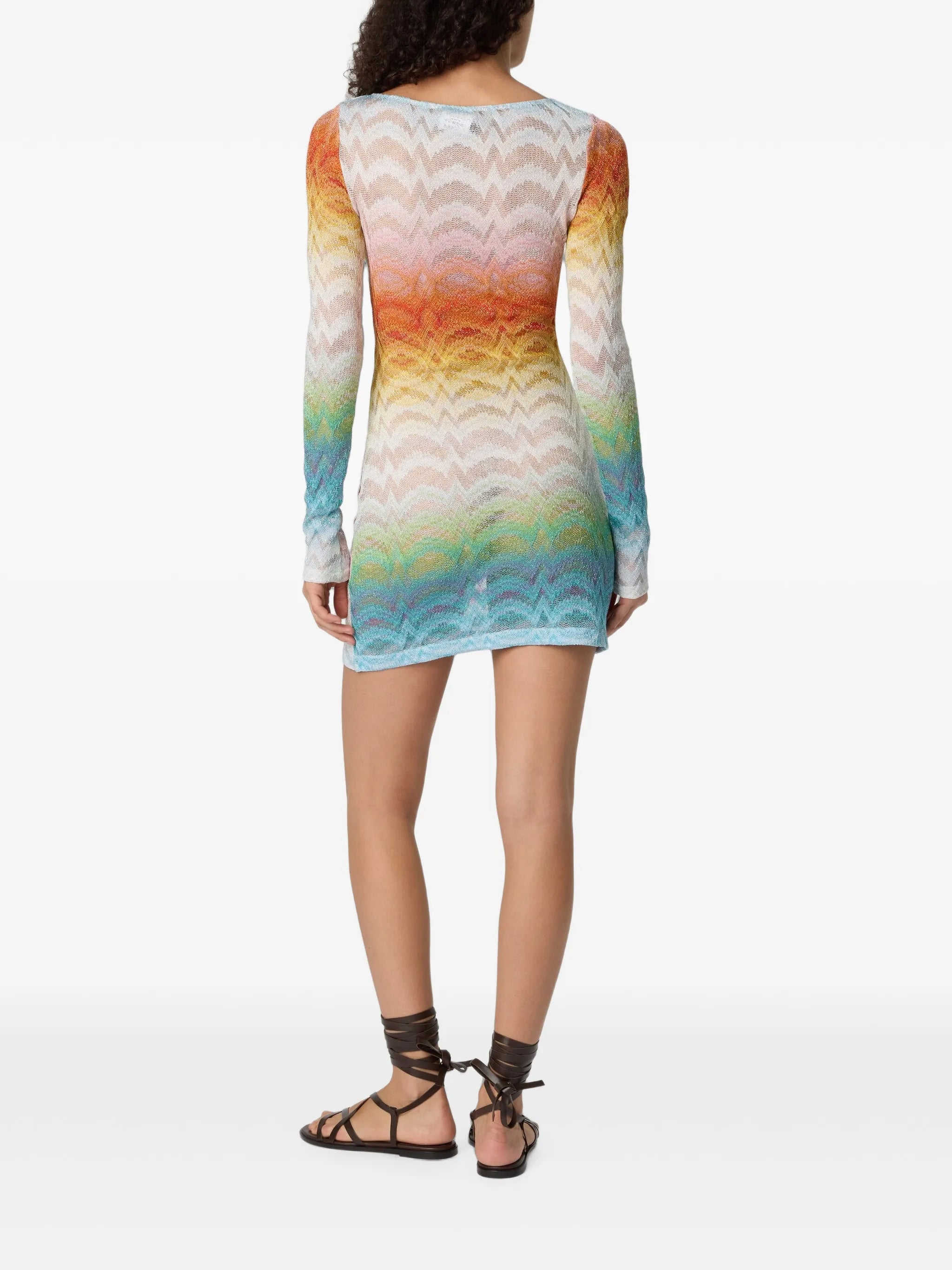 long-sleeve mini dress
