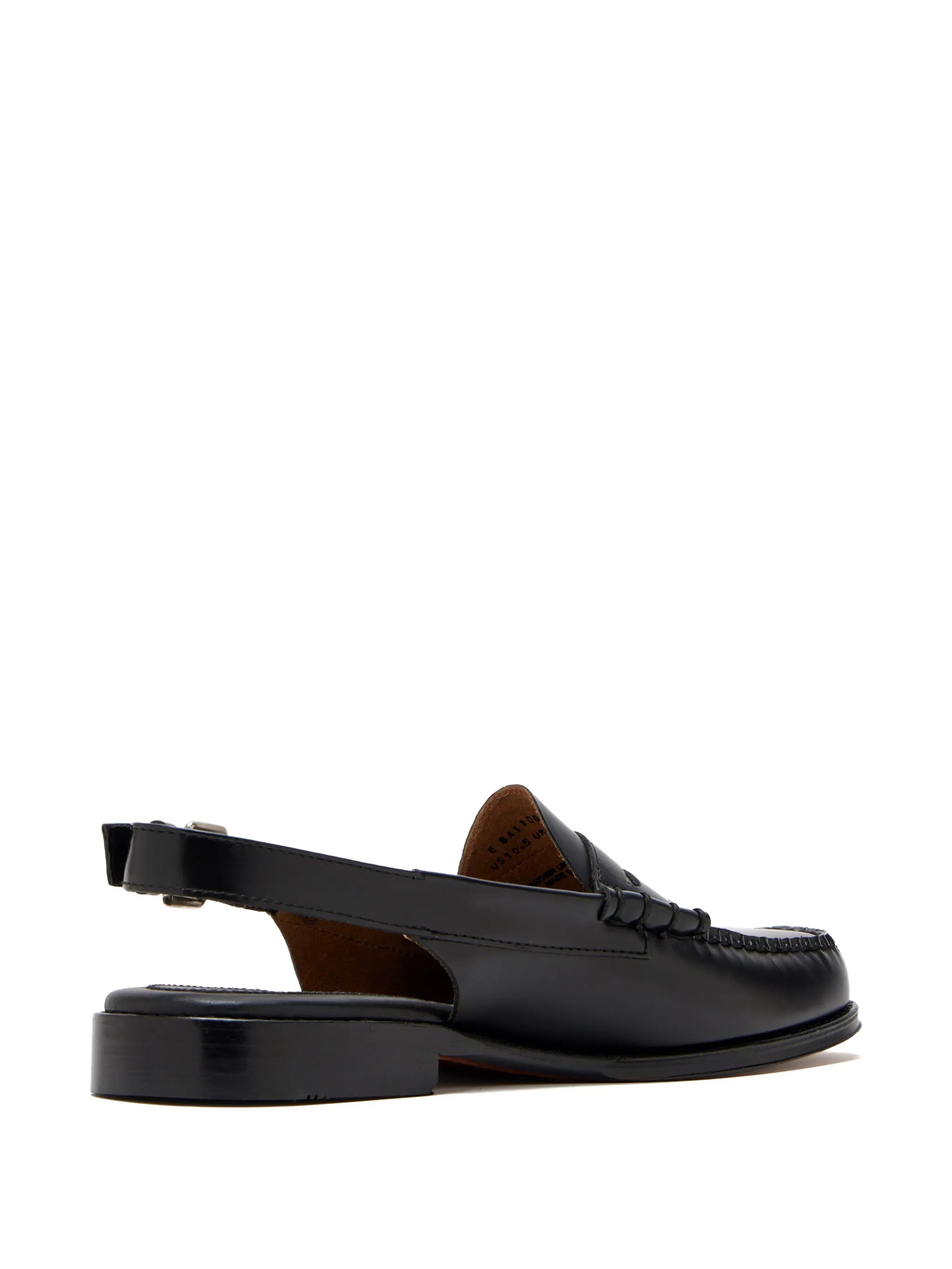 leather slingback loafers