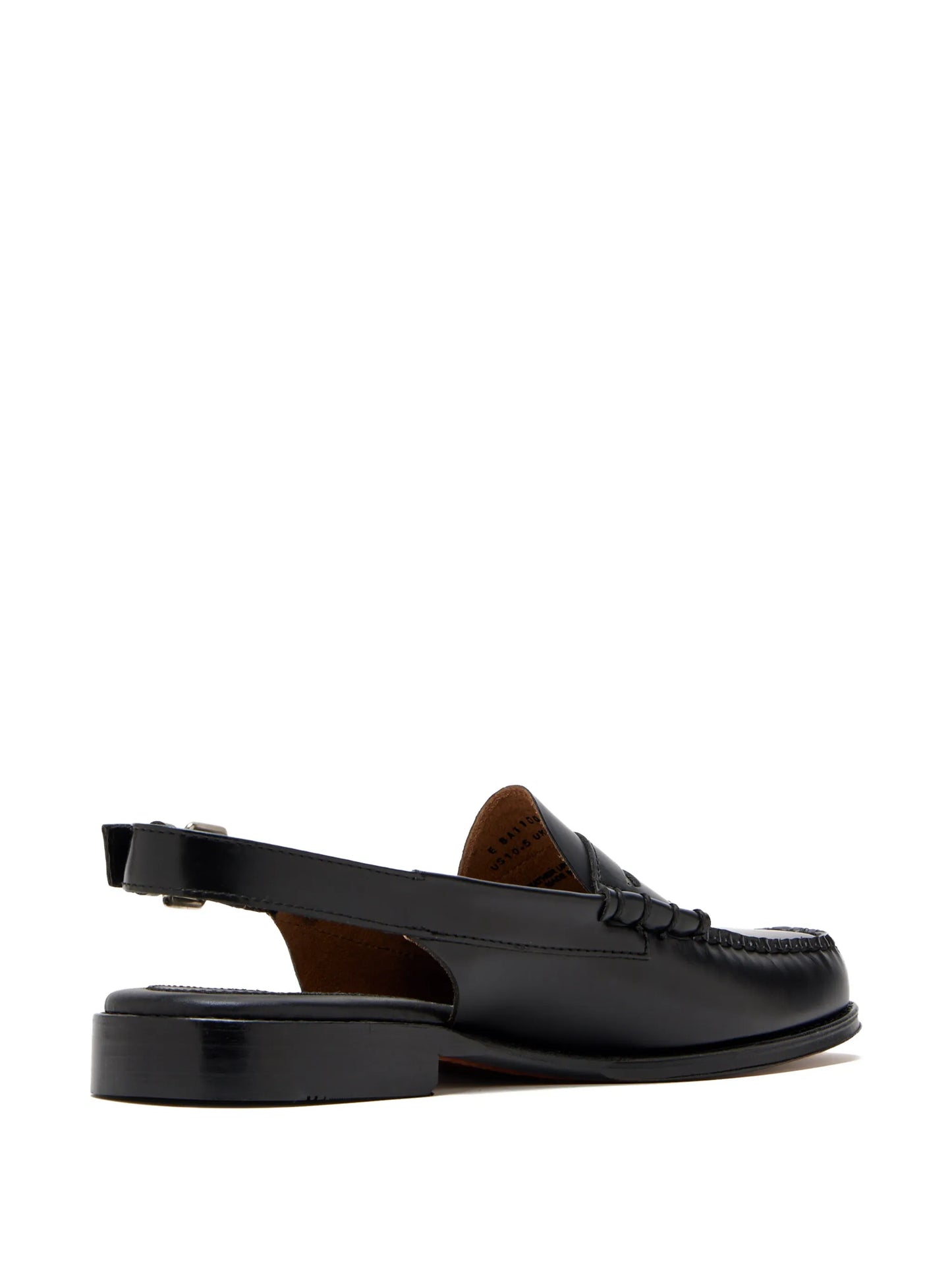 leather slingback loafers