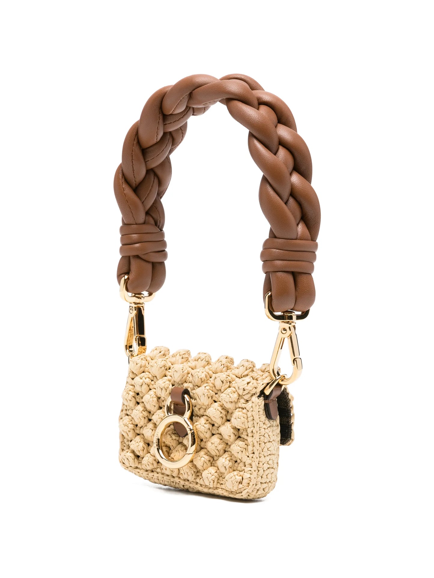 Nano Baguette raffia mini bag