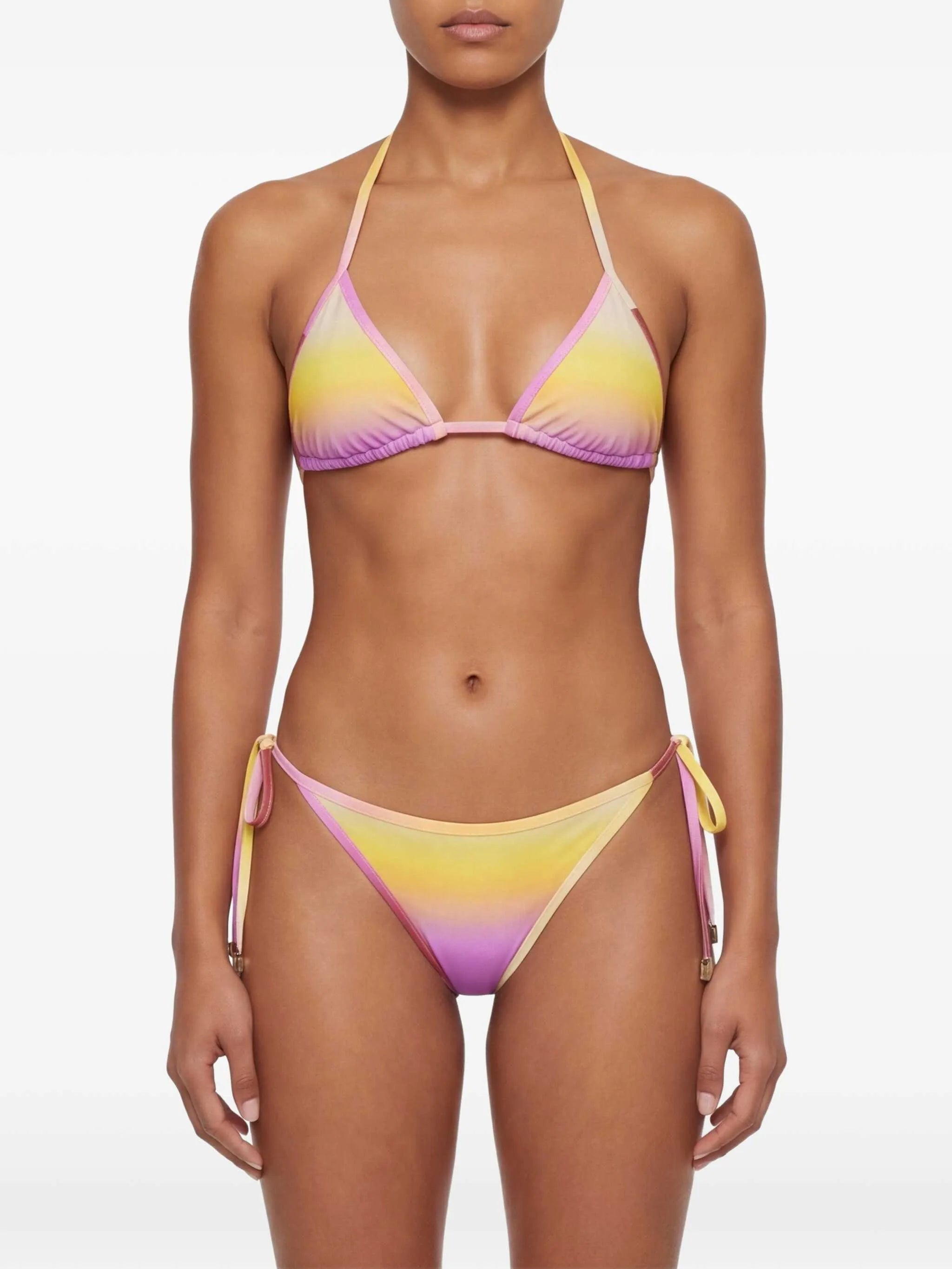 gradient-effect triangle bikini