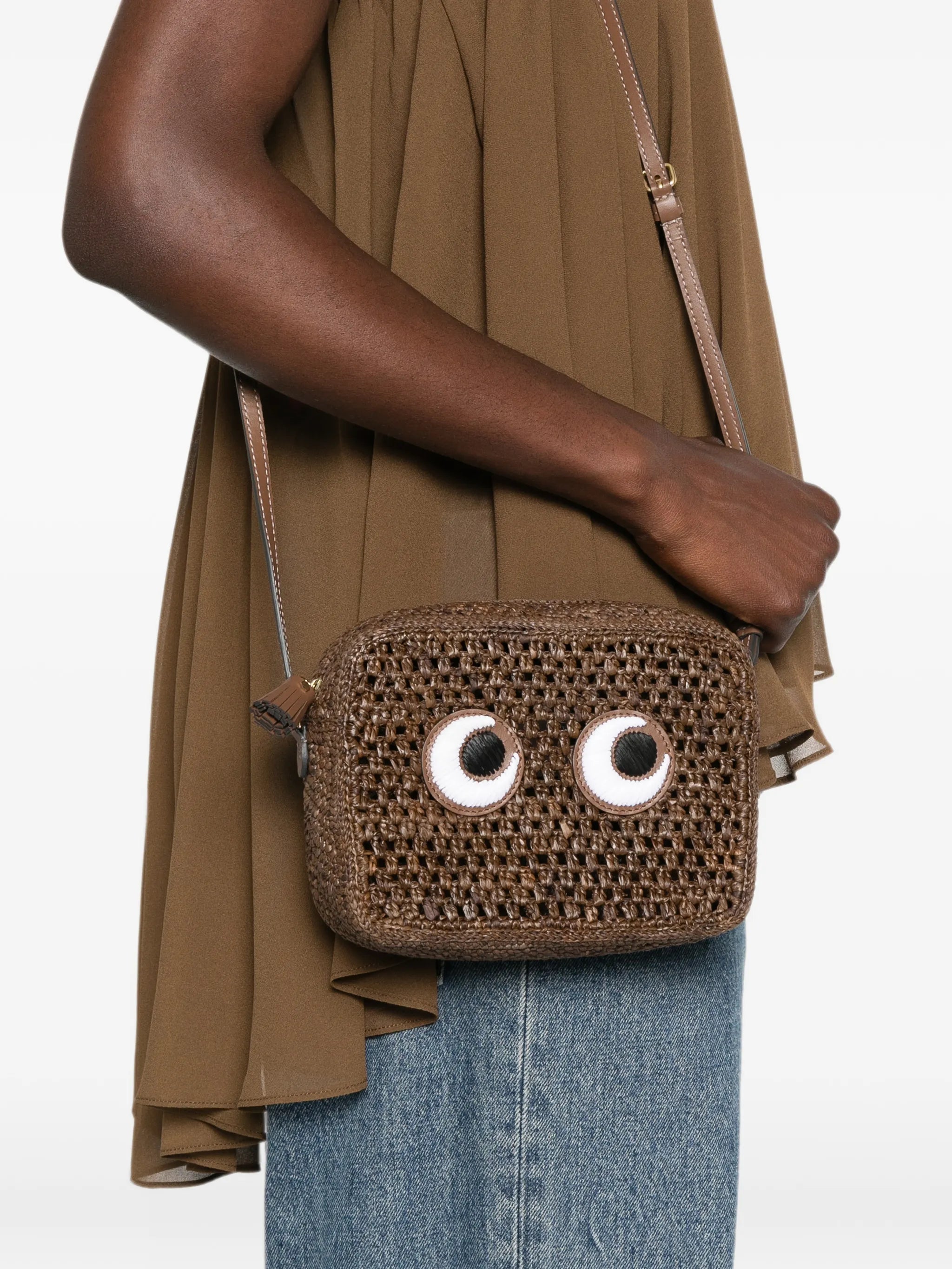 eyes-motif mini  bag