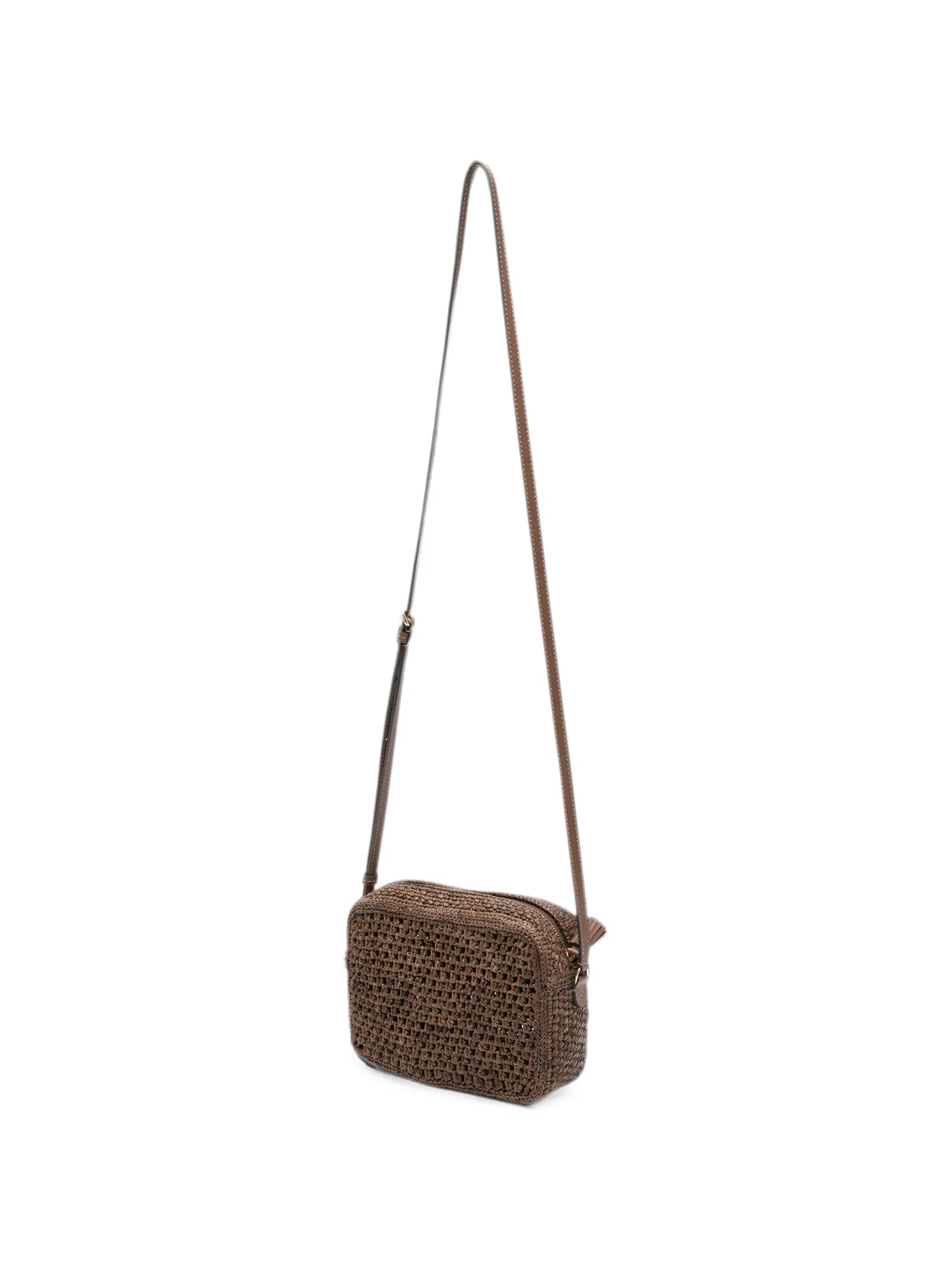 Eyes woven cross body bag