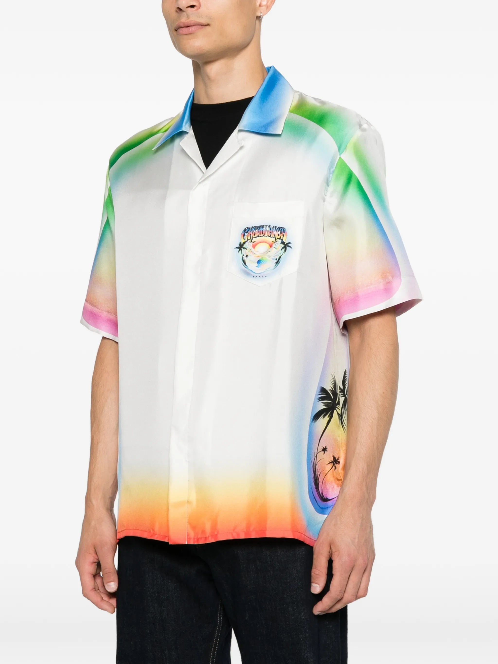 Airspray logo-print shirt