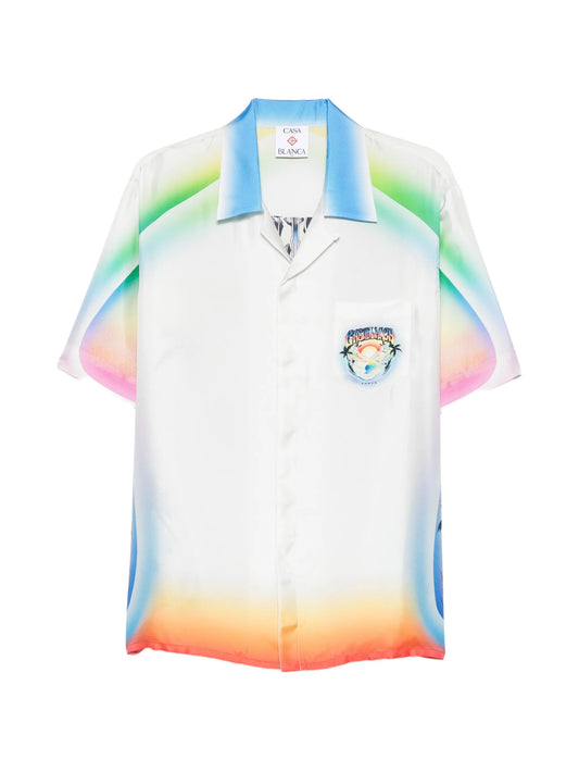 Airspray logo-print shirt