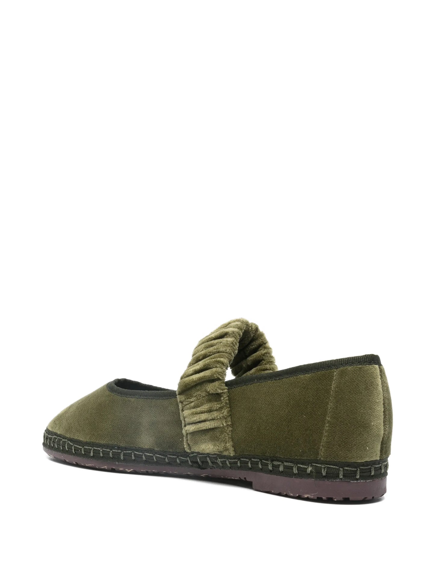 Mafalda ruched-strap ballet flats
