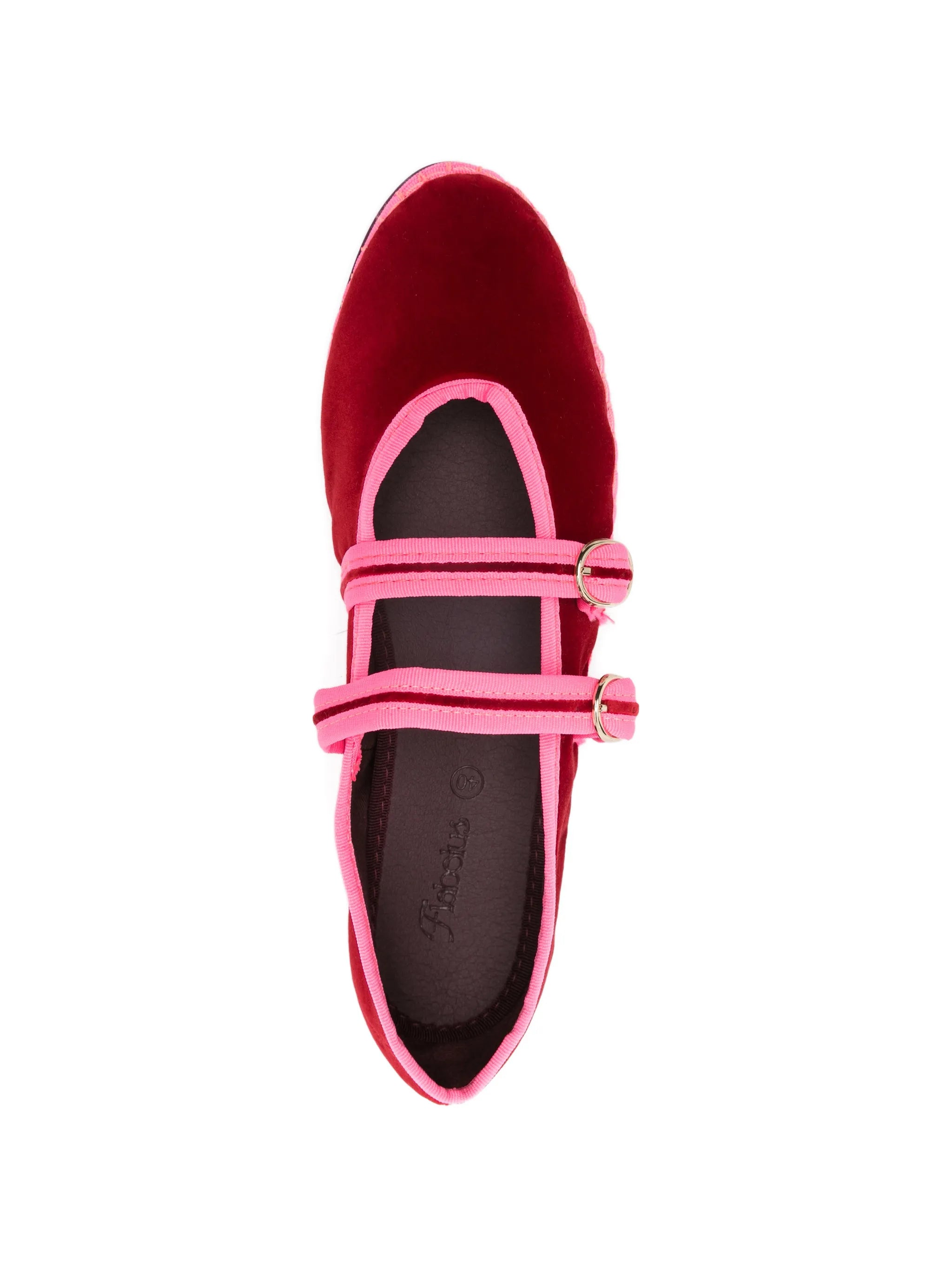 Claire double-strap ballet flats