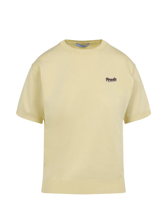 logo -detail short-sleeved sweater