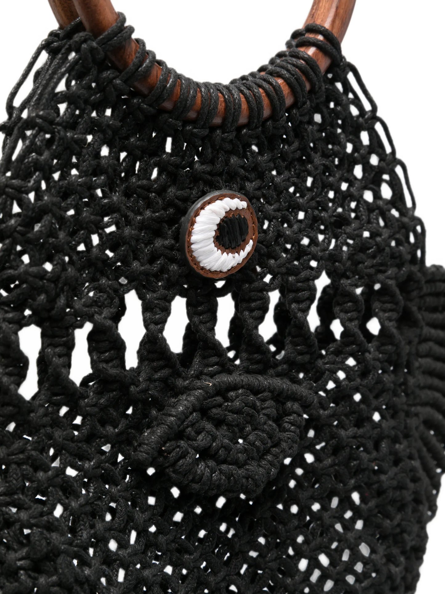 macramé fish clutch bag