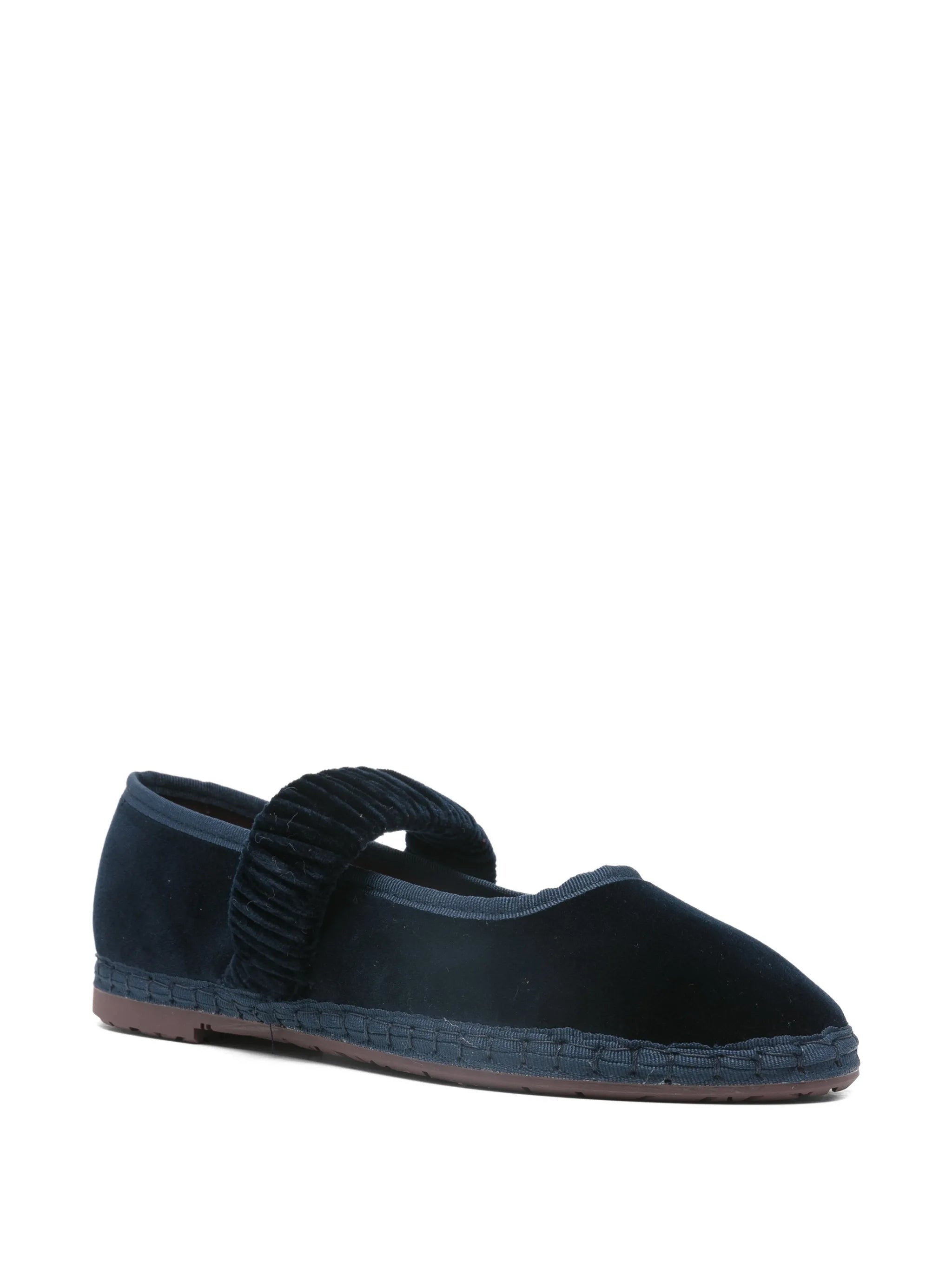 Mafalda ruched-strap ballet flats