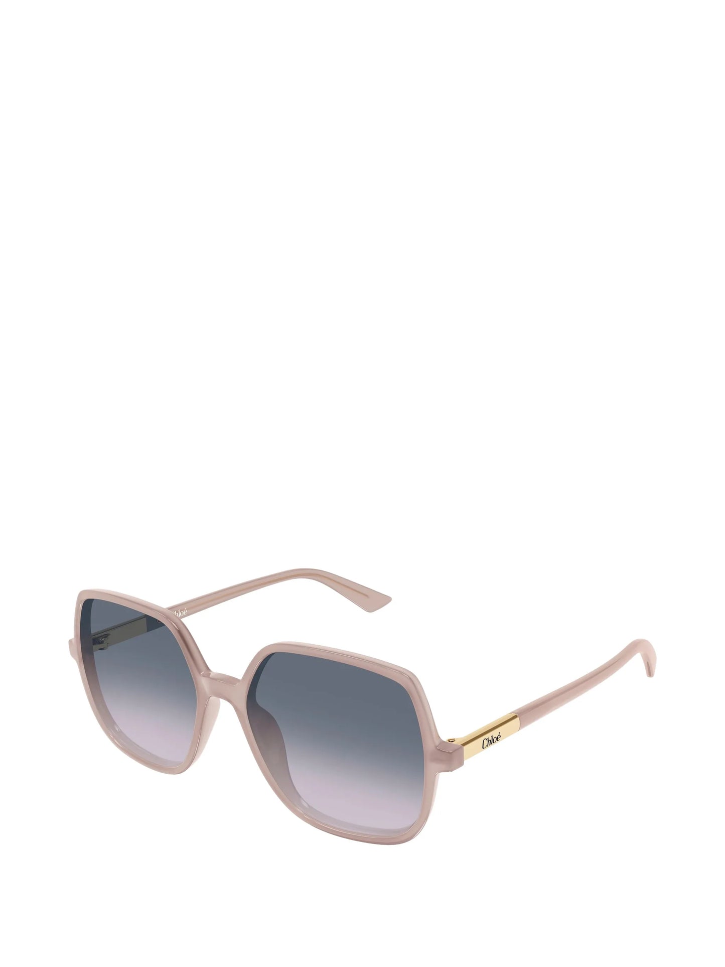oversized geometric-frame sunglasses