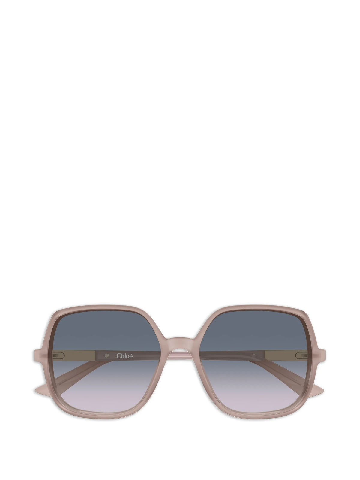 oversized geometric-frame sunglasses