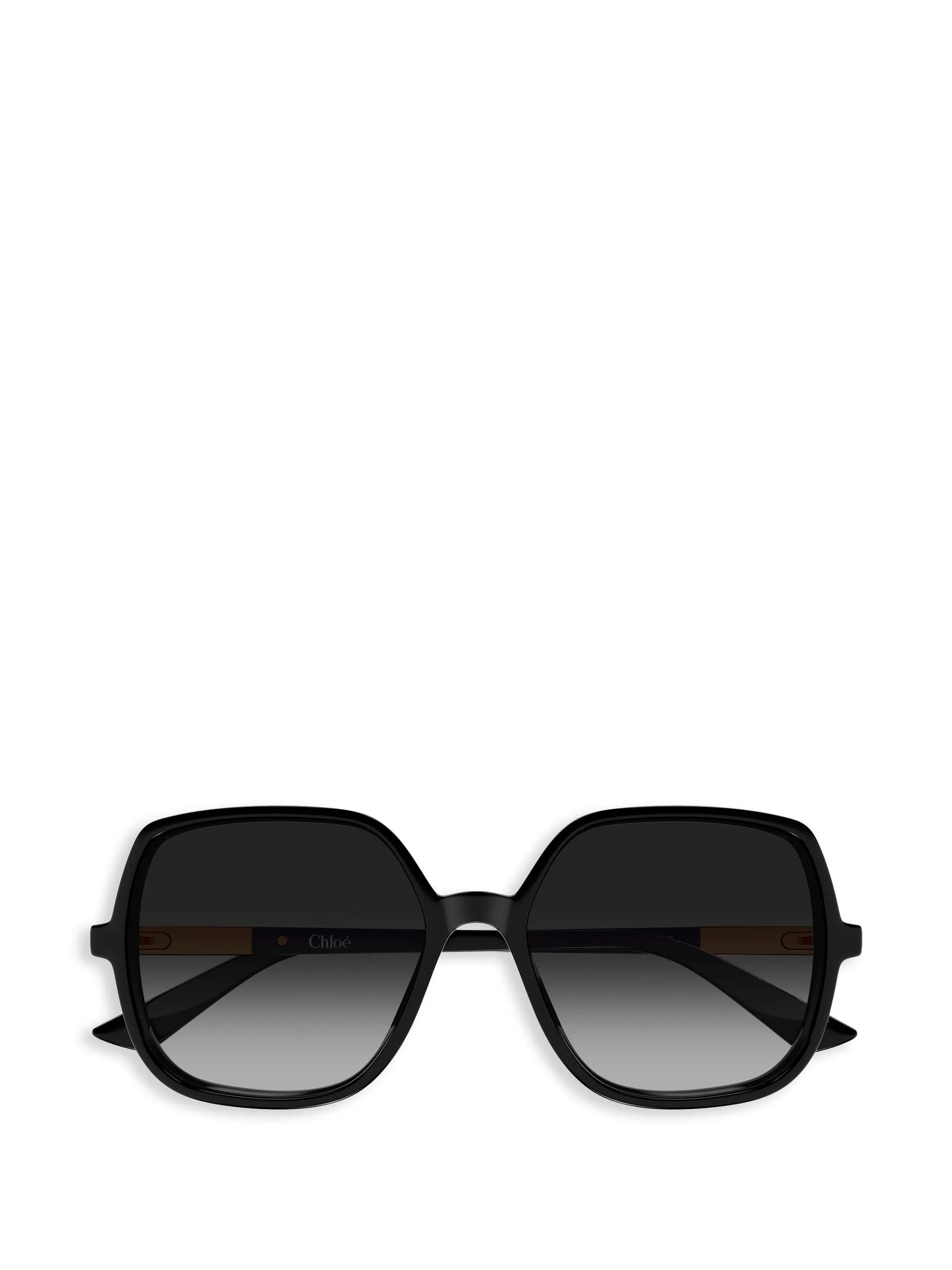oversized geometric-frame sunglasses