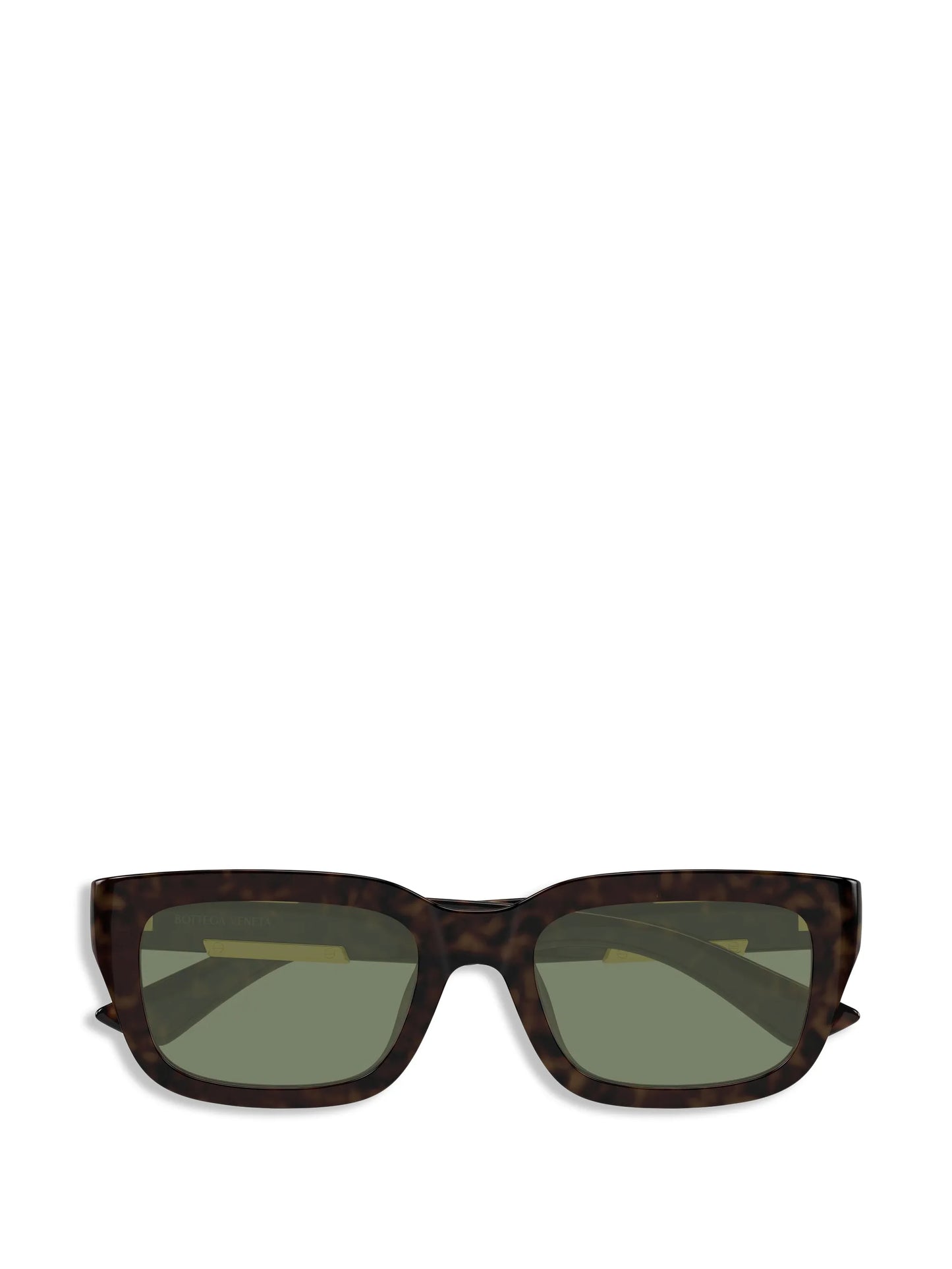 D-frame gold-detail sunglasses