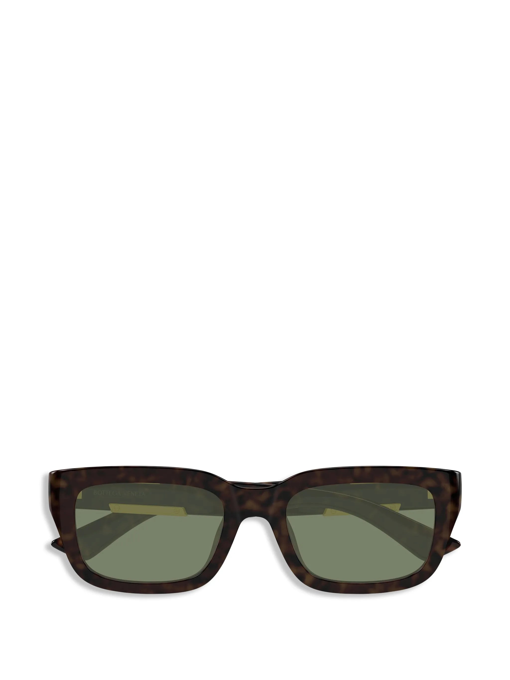 D-frame gold-detail sunglasses