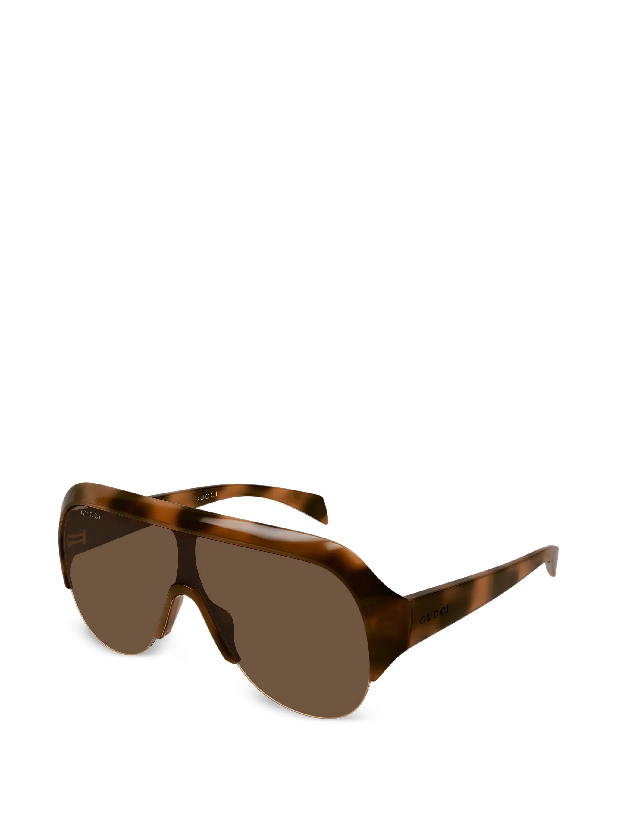 tortoiseshell-effect pilot sunglasses