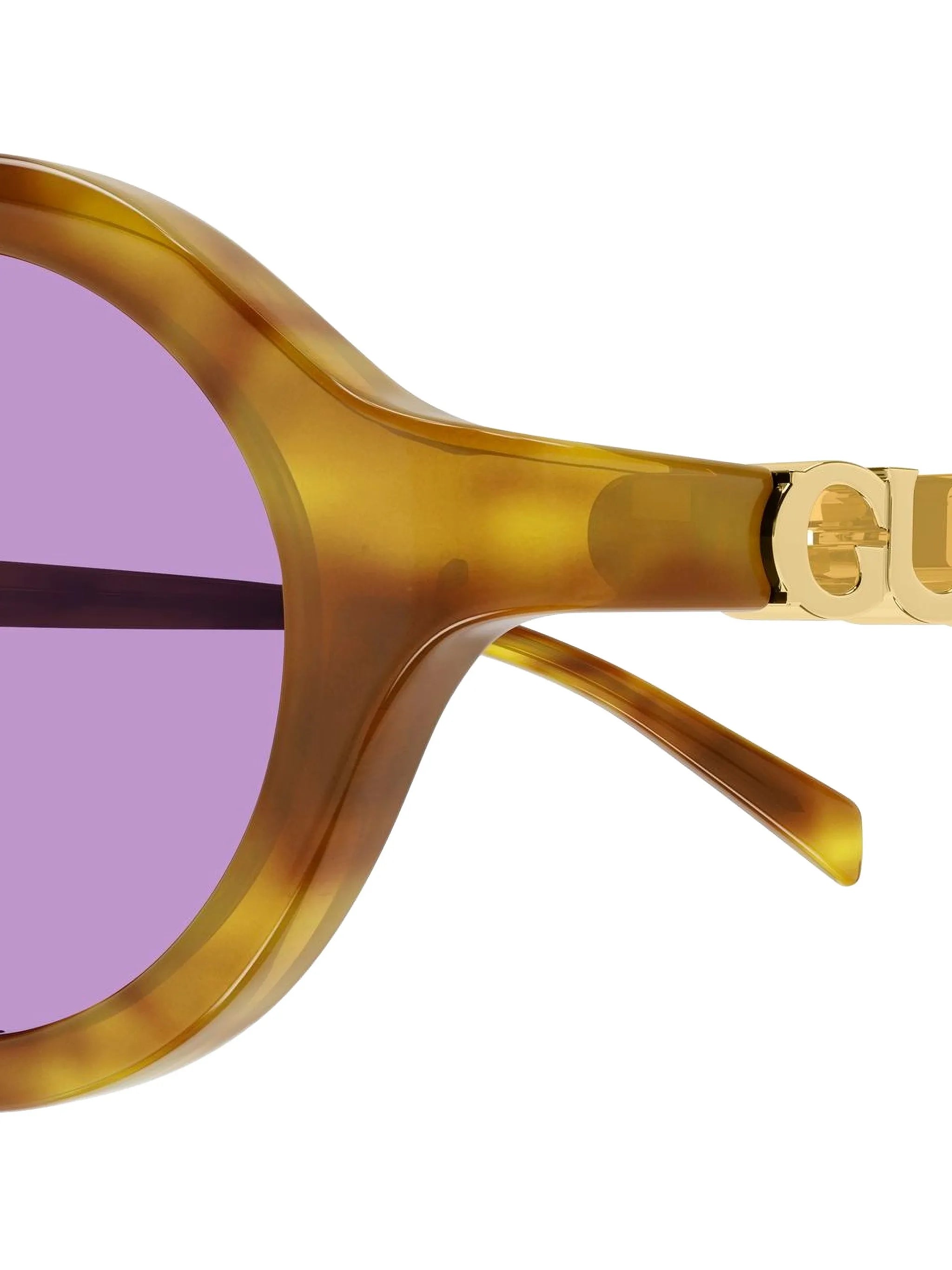 oval logo-detail sunglasses