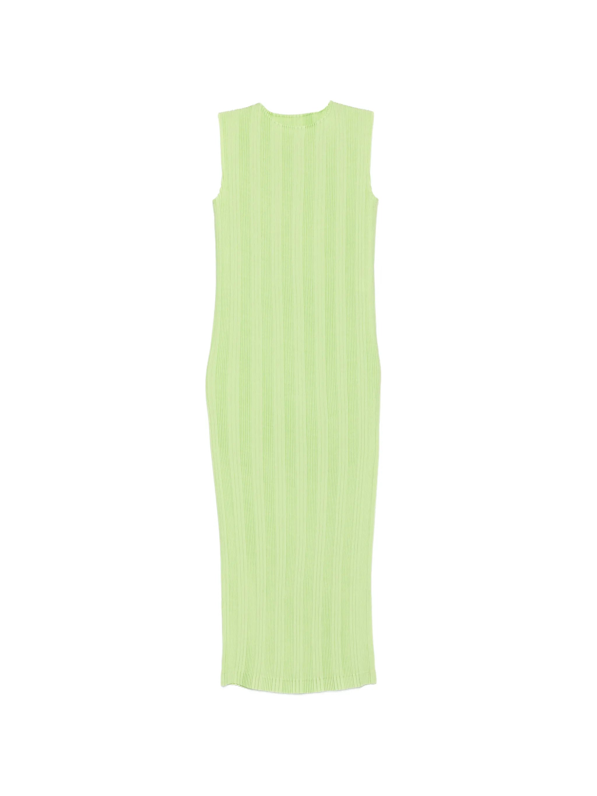 pleated sleeveless mini dress