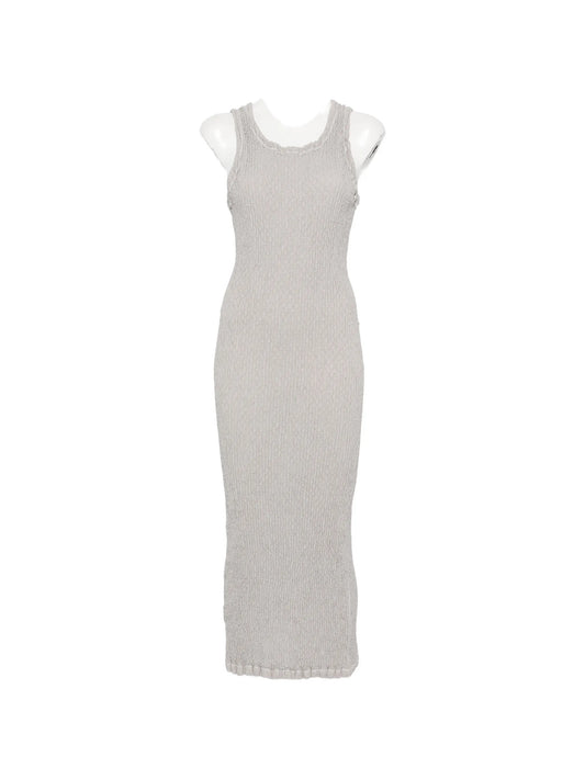 textured midi dress