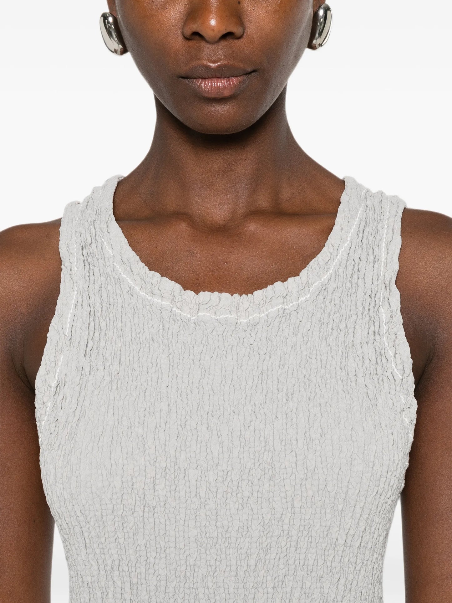 textured midi dress