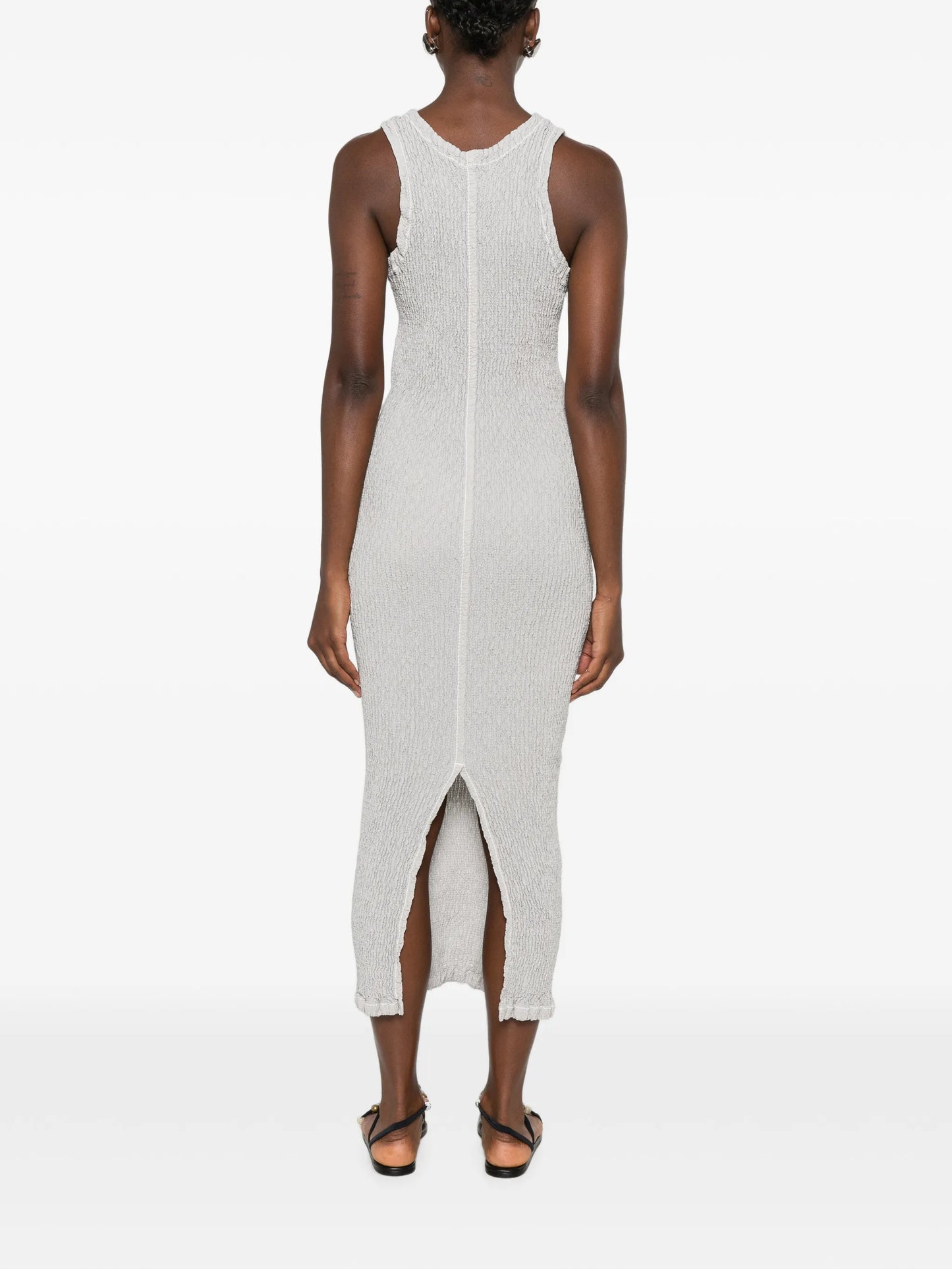 textured midi dress