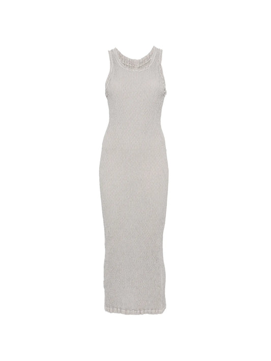 textured midi dress