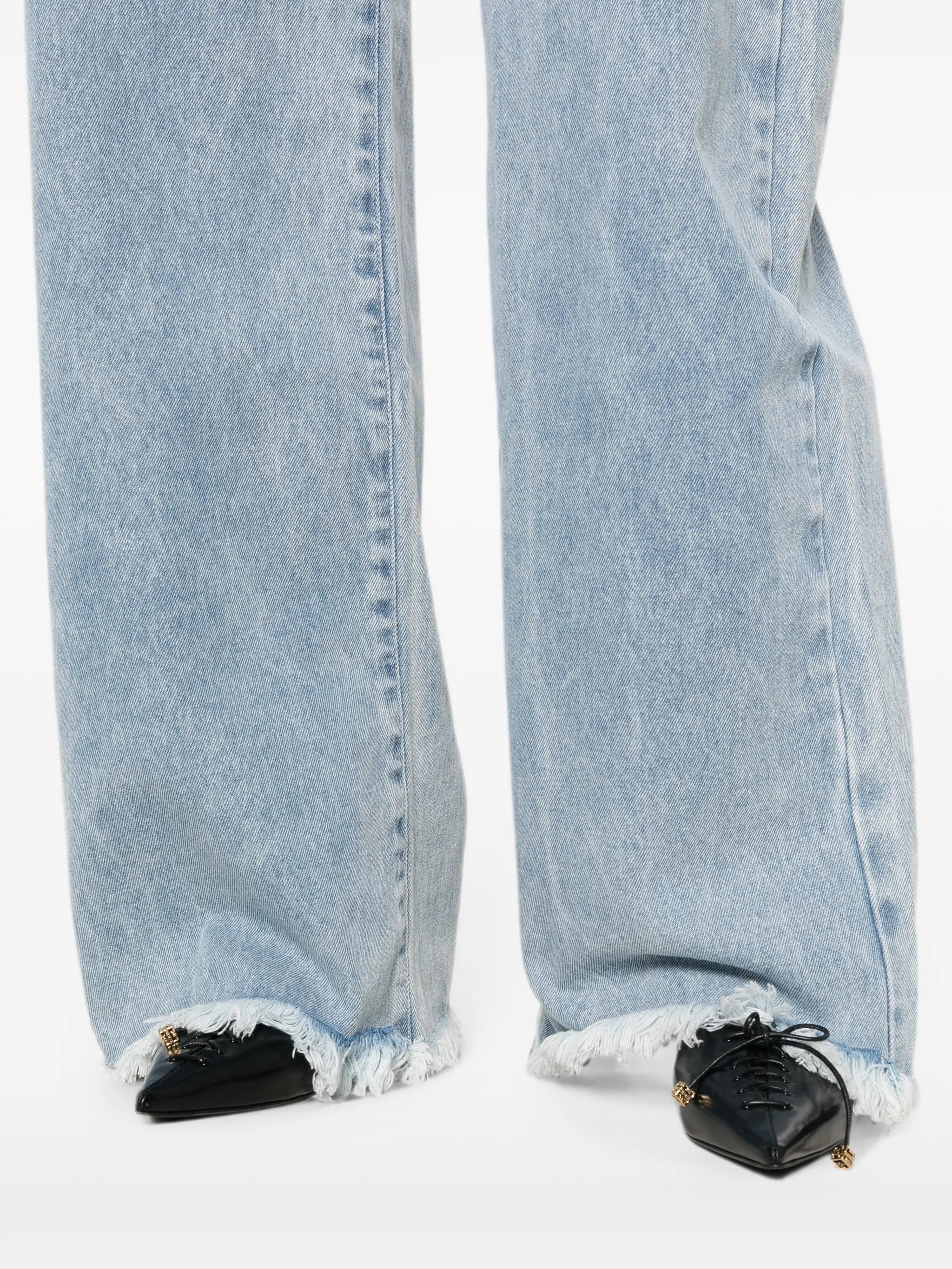 raw-edge jeans