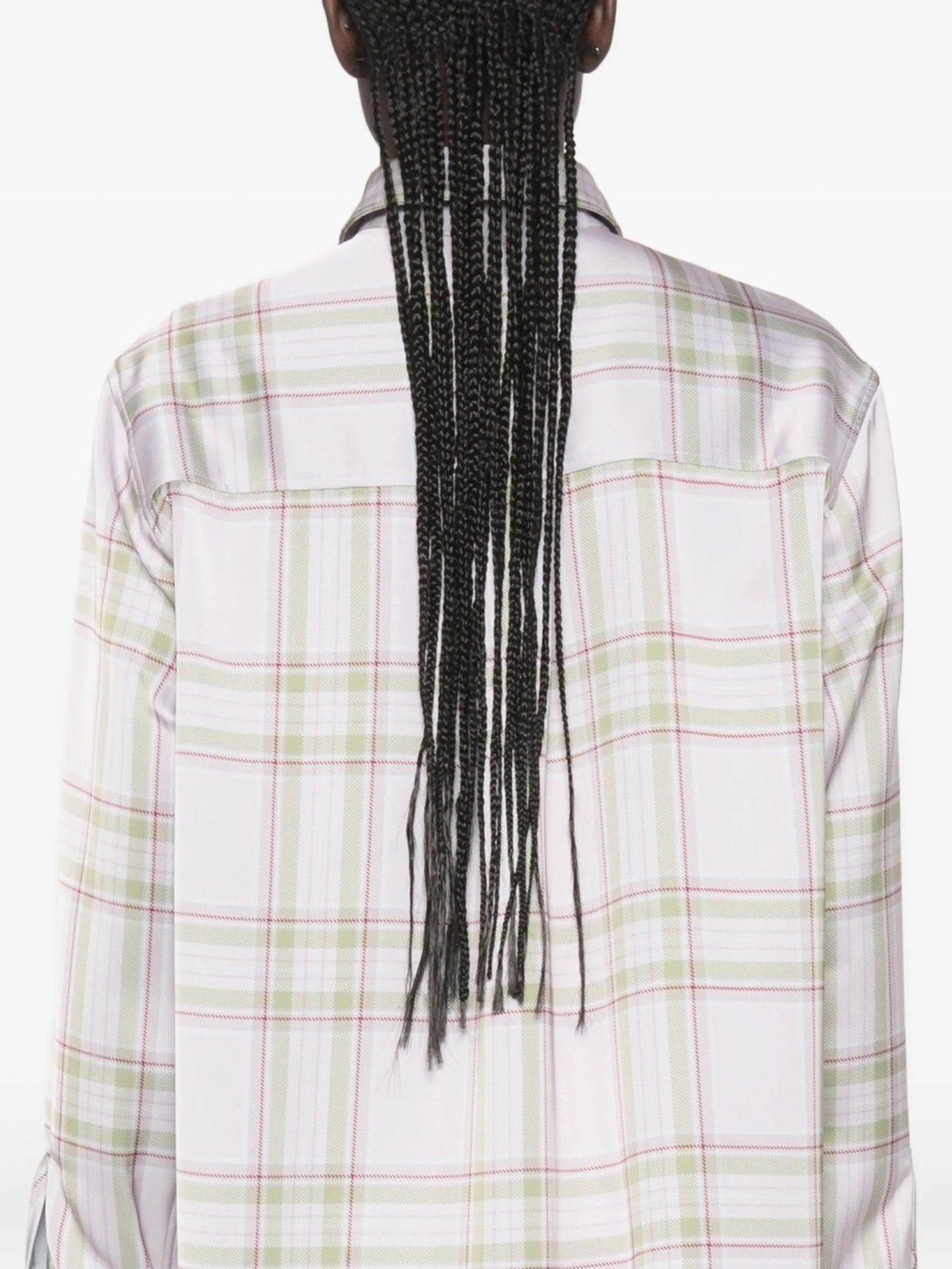 tartan-pattern shirt