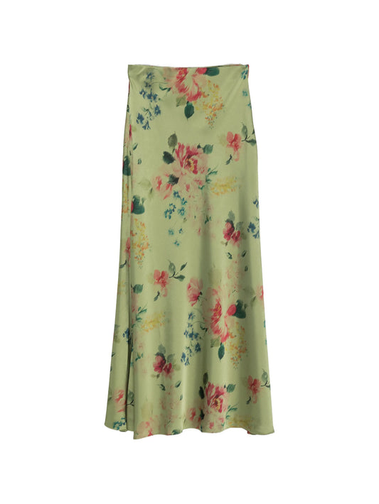 floral-print maxi skirt