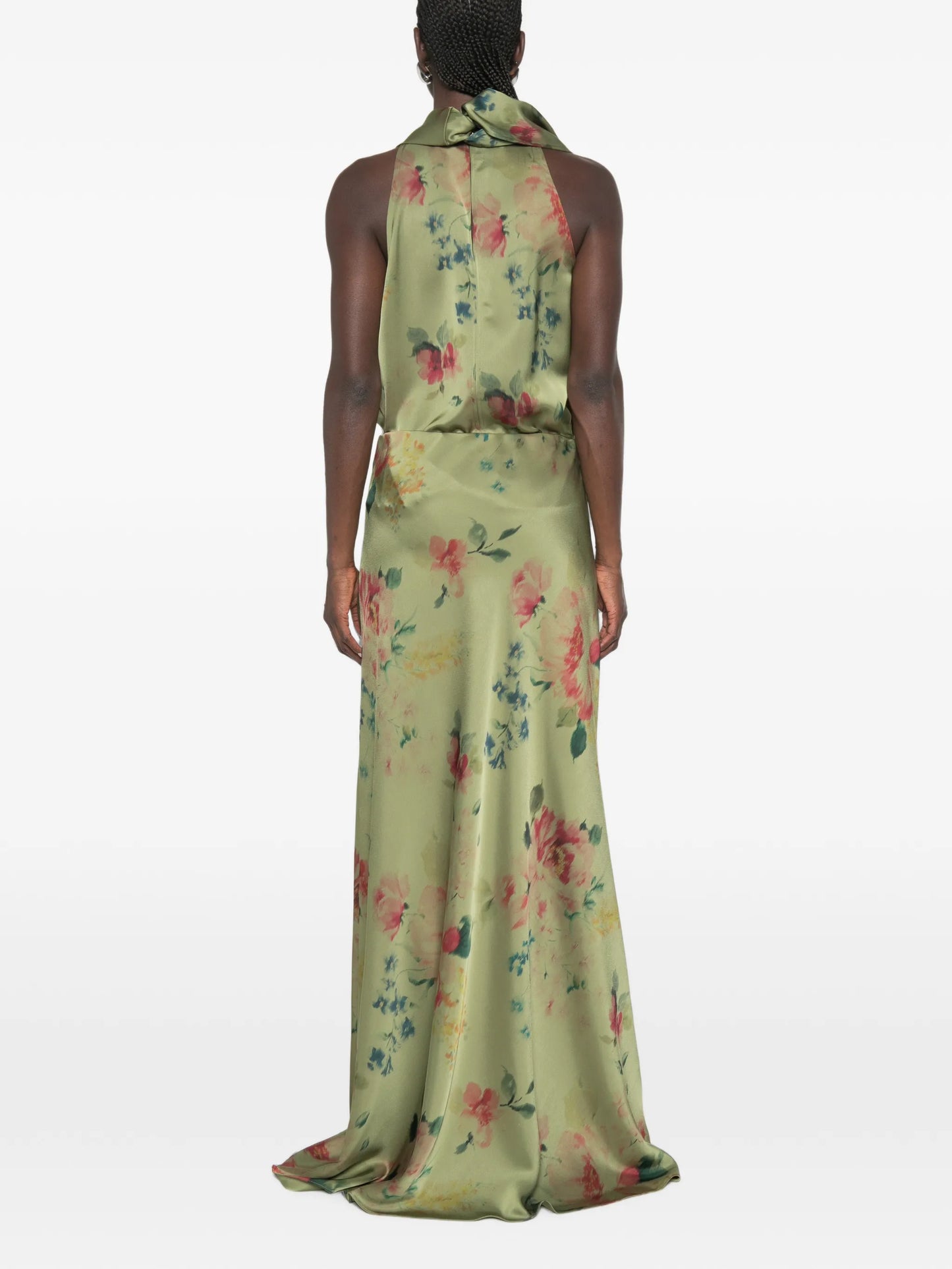floral-print maxi skirt