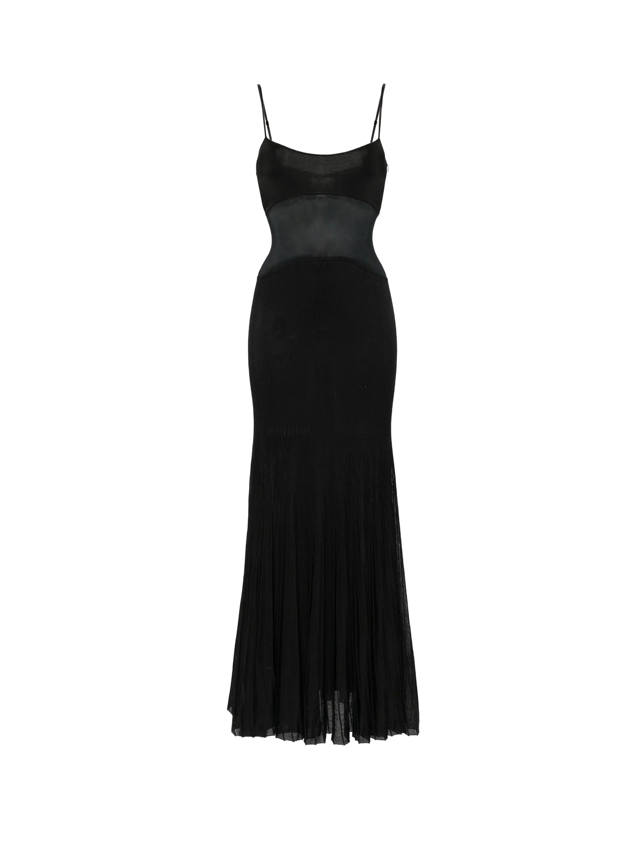 Belladonna mesh-panel maxi dress