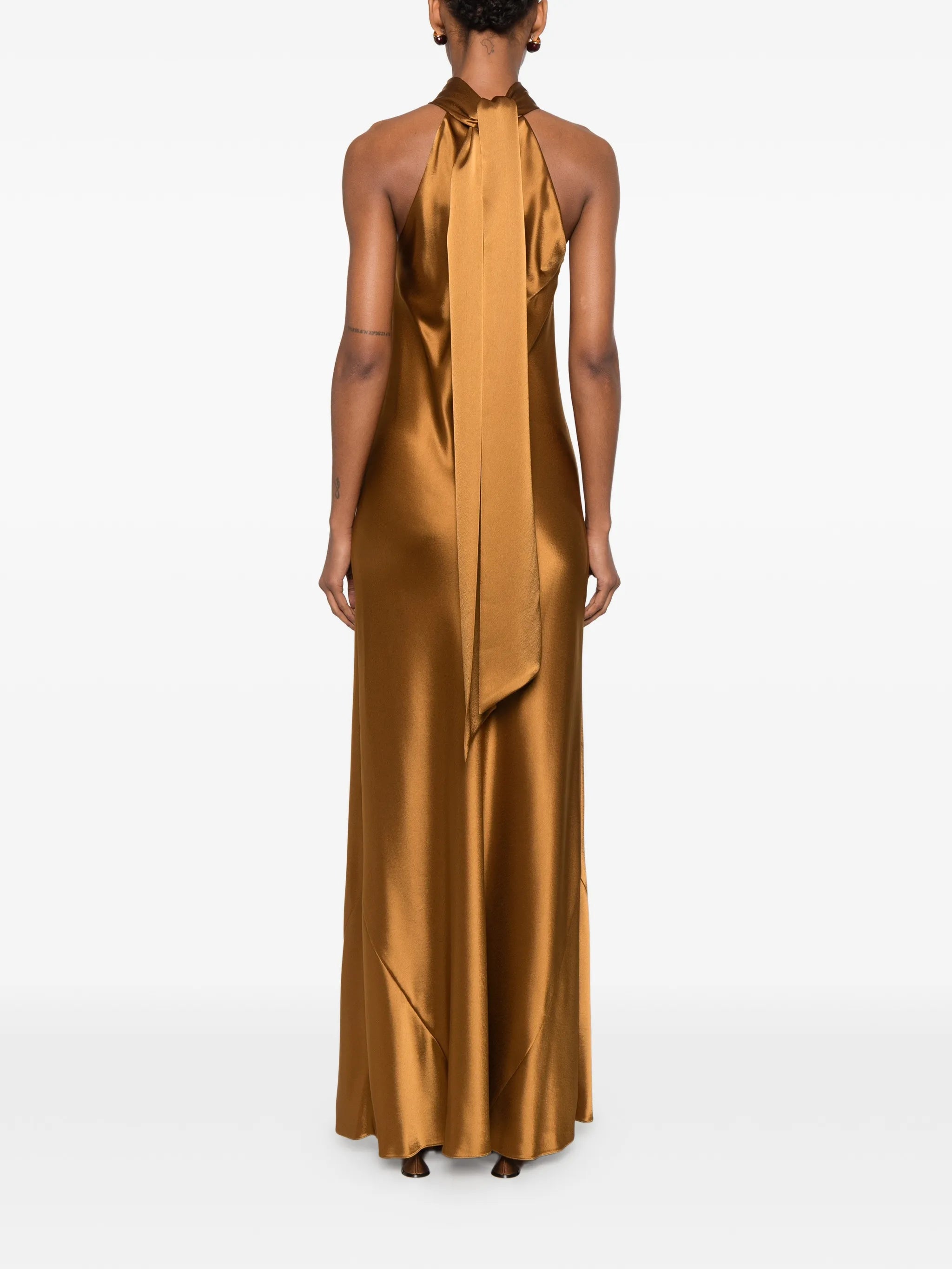 Sienna satin gown