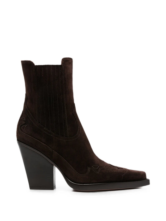 Dallas embroidered ankle boots 100