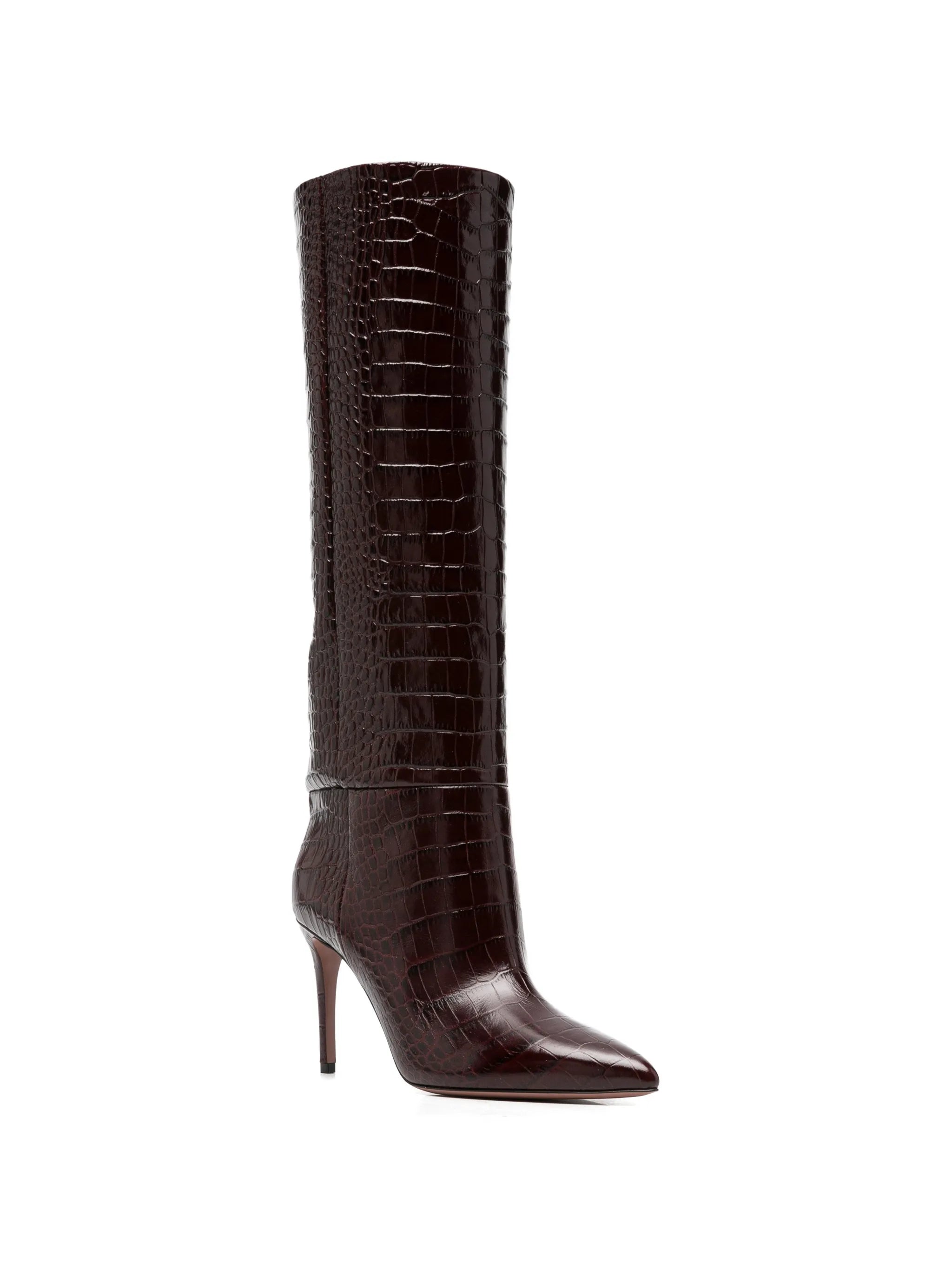 pointed-toe stiletto boots