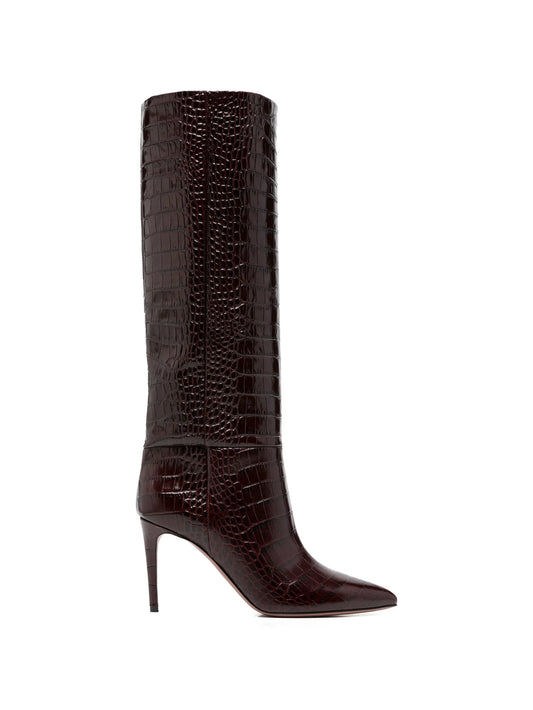 pointed-toe stiletto boots